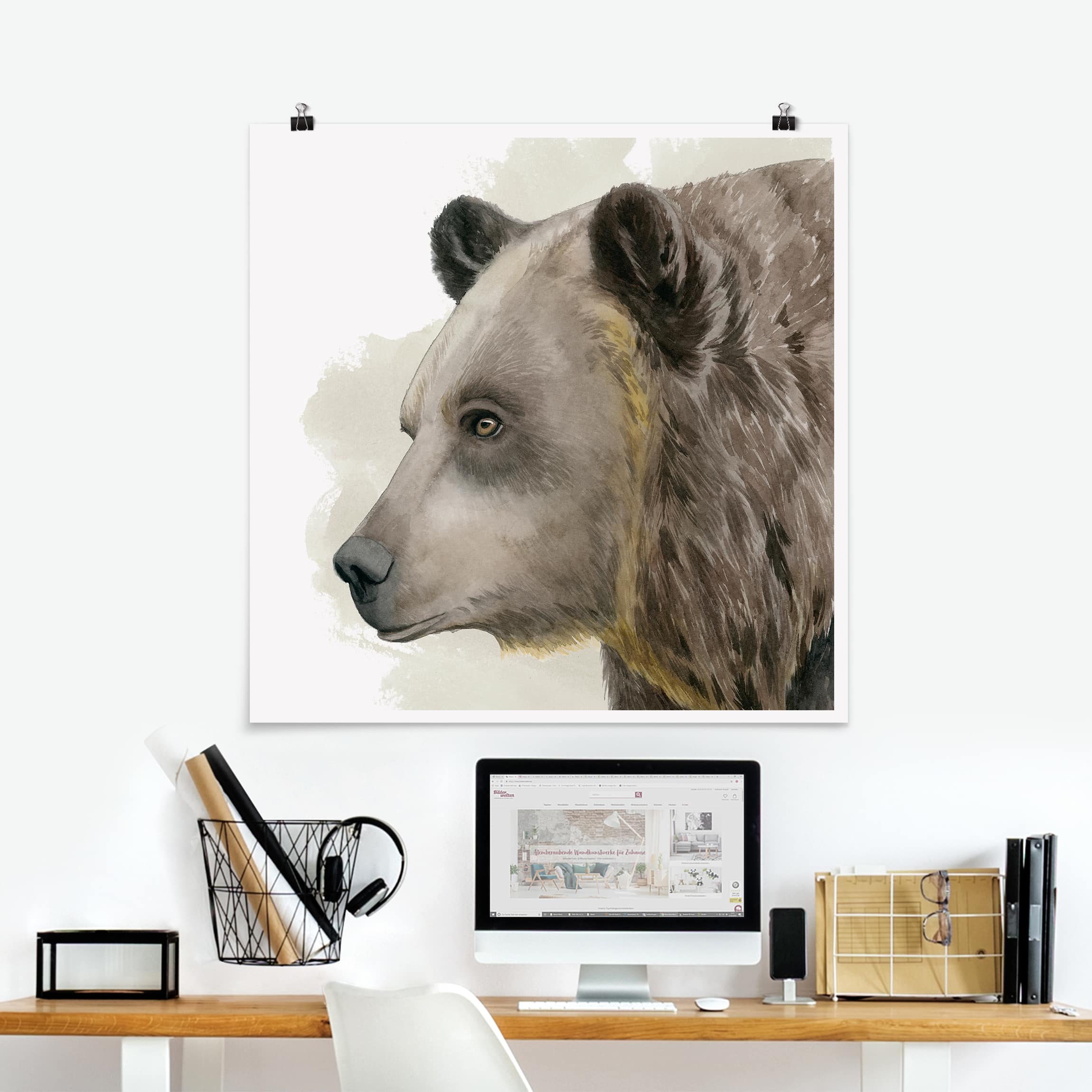 Poster Waldfreunde - Bär