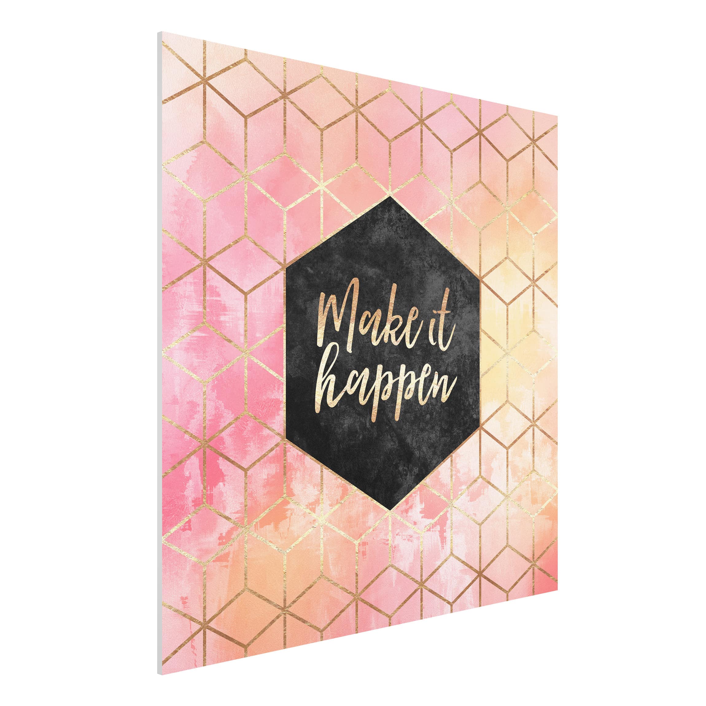 Forexbild - Quadrat Make It Happen Geometrie Pastell