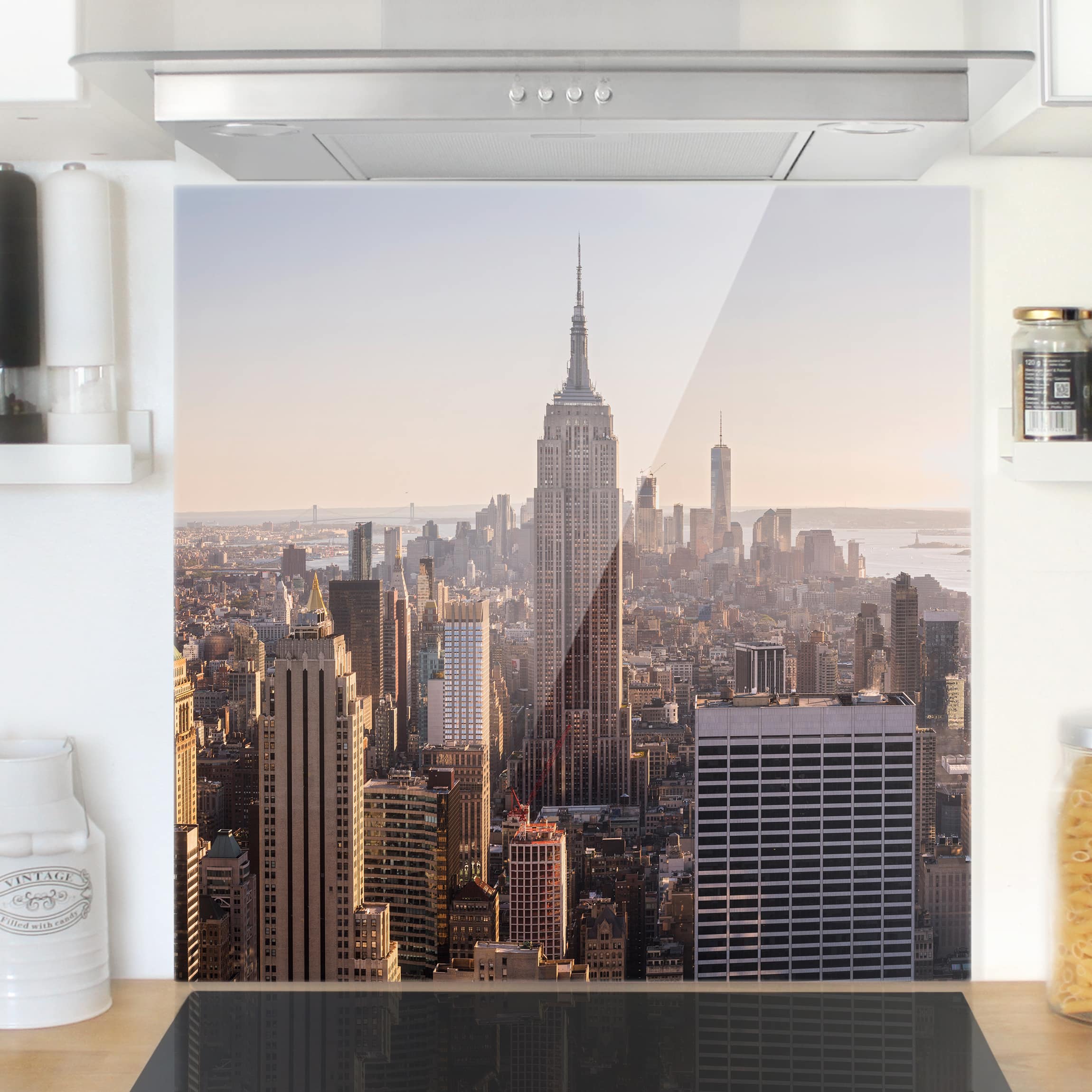 Spritzschutz Blick vom Top of the Rock