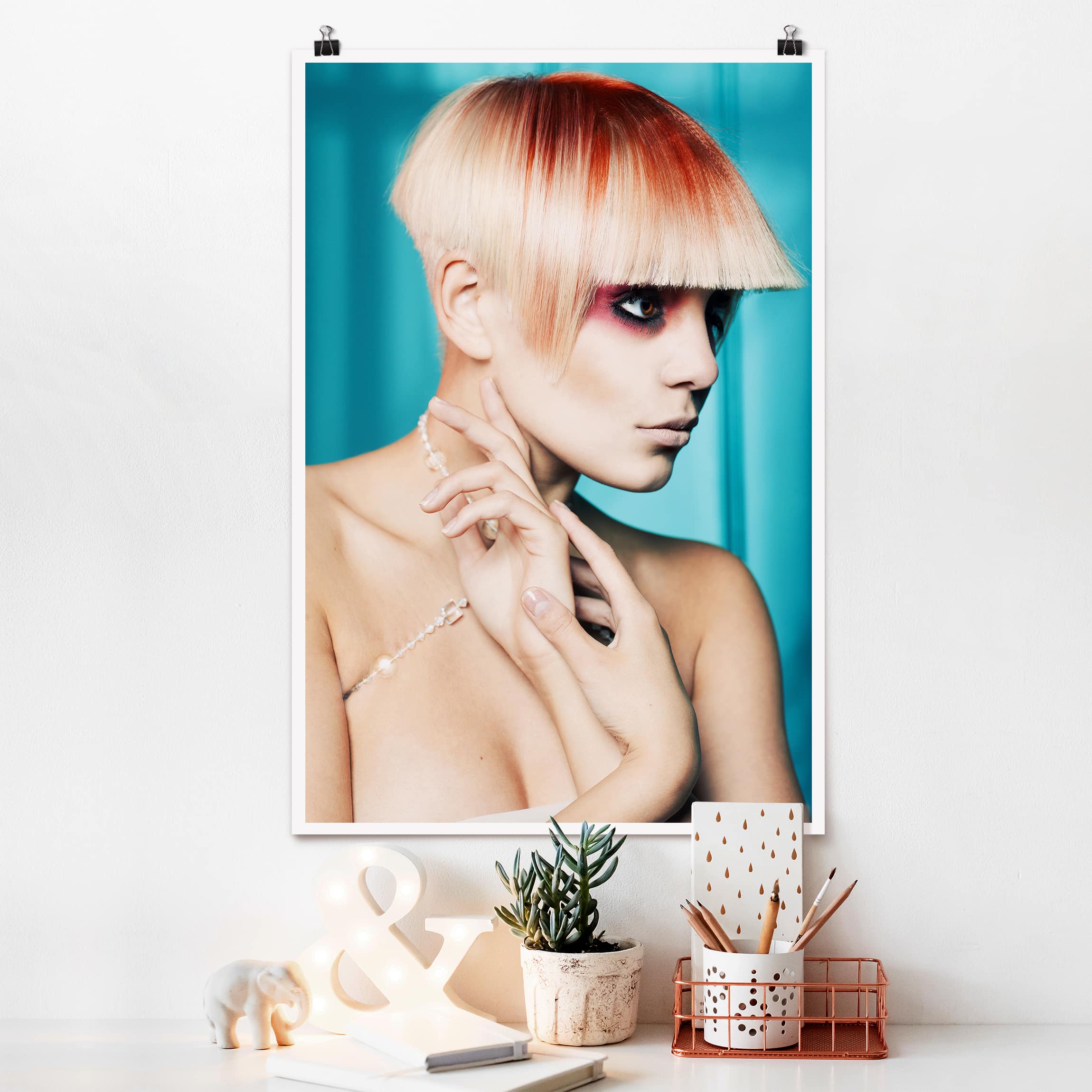 Poster - Hochformat Modern Lady