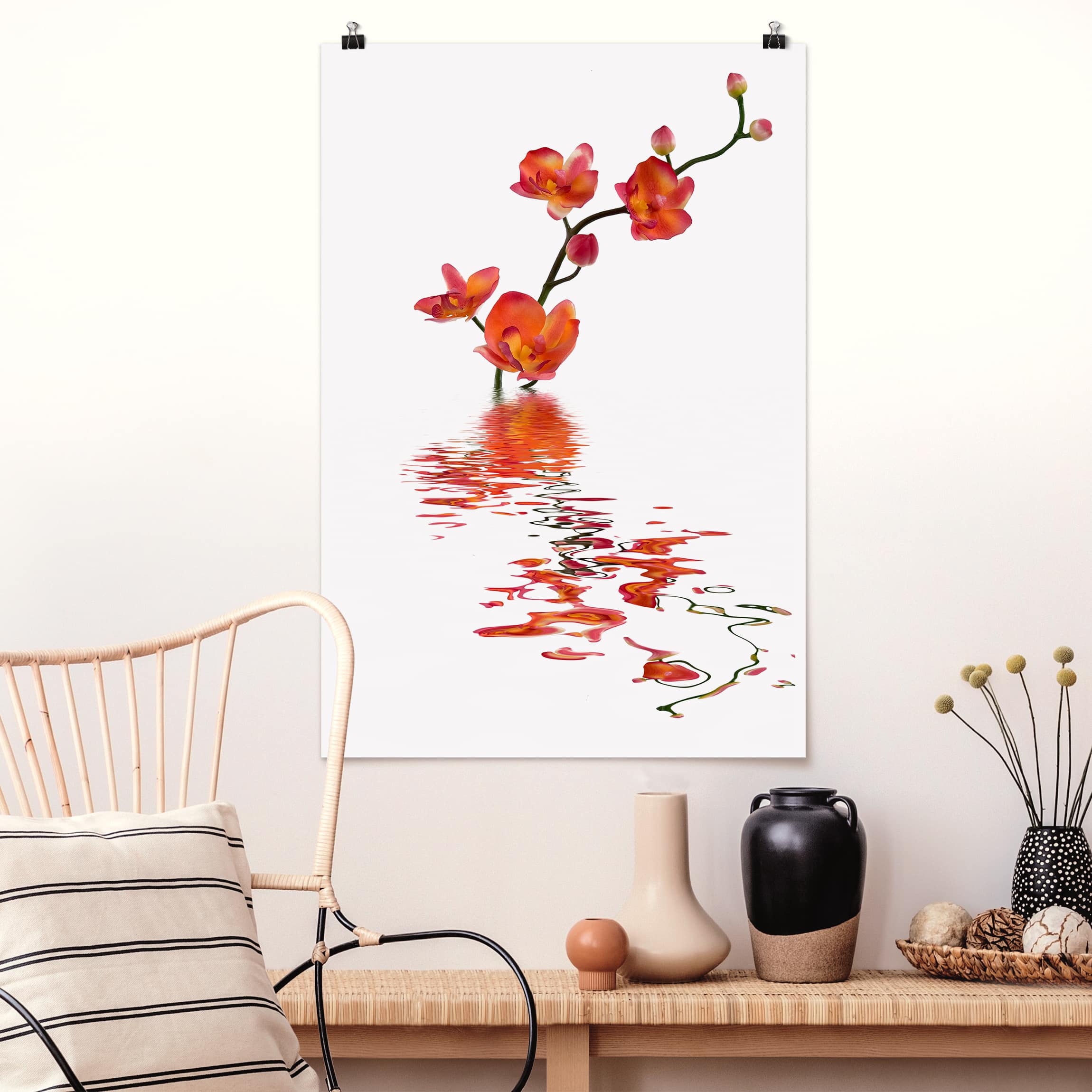Poster - Hochformat Flamy Orchid Waters