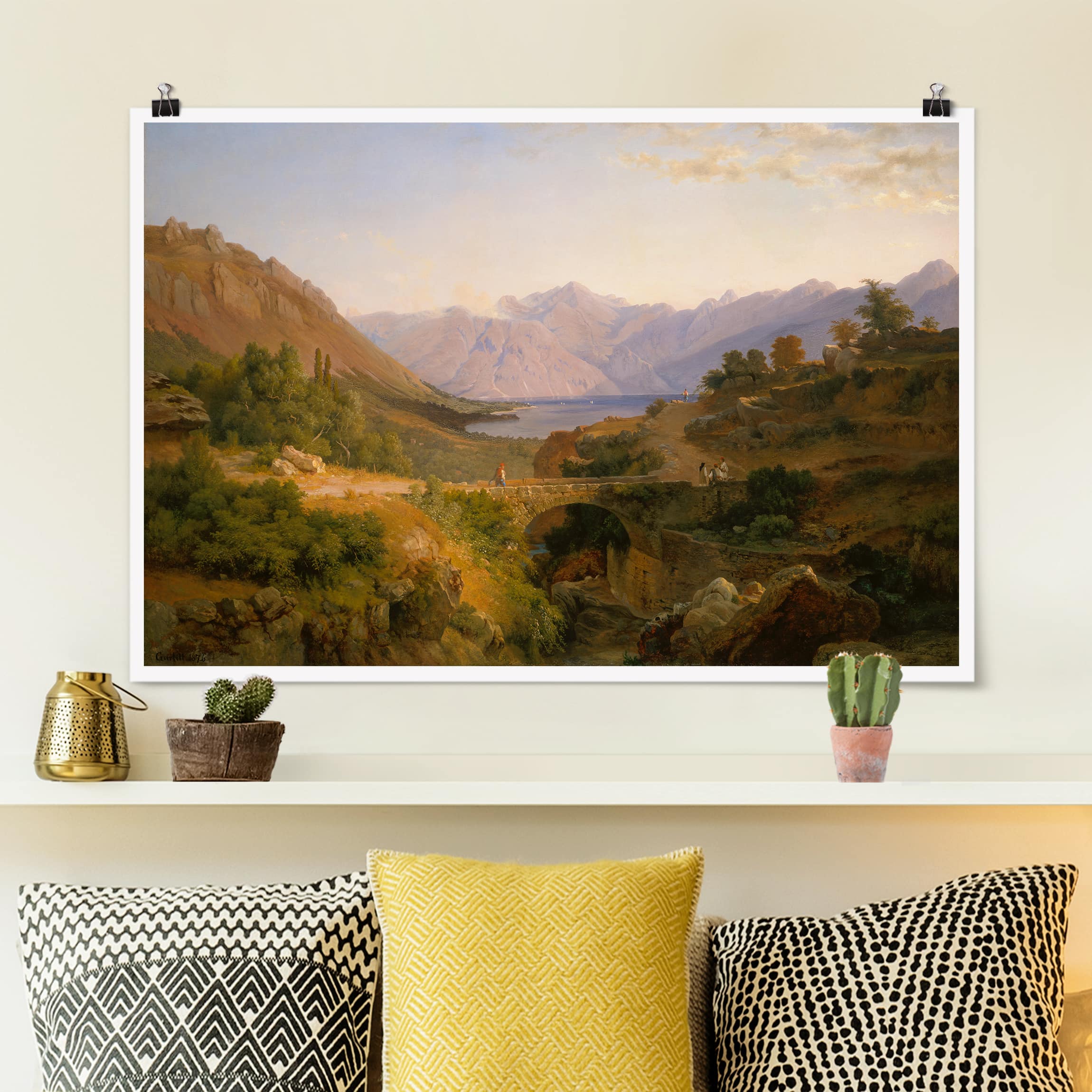 Poster - Querformat Louis Gurlitt - Die Bucht von Cattaro