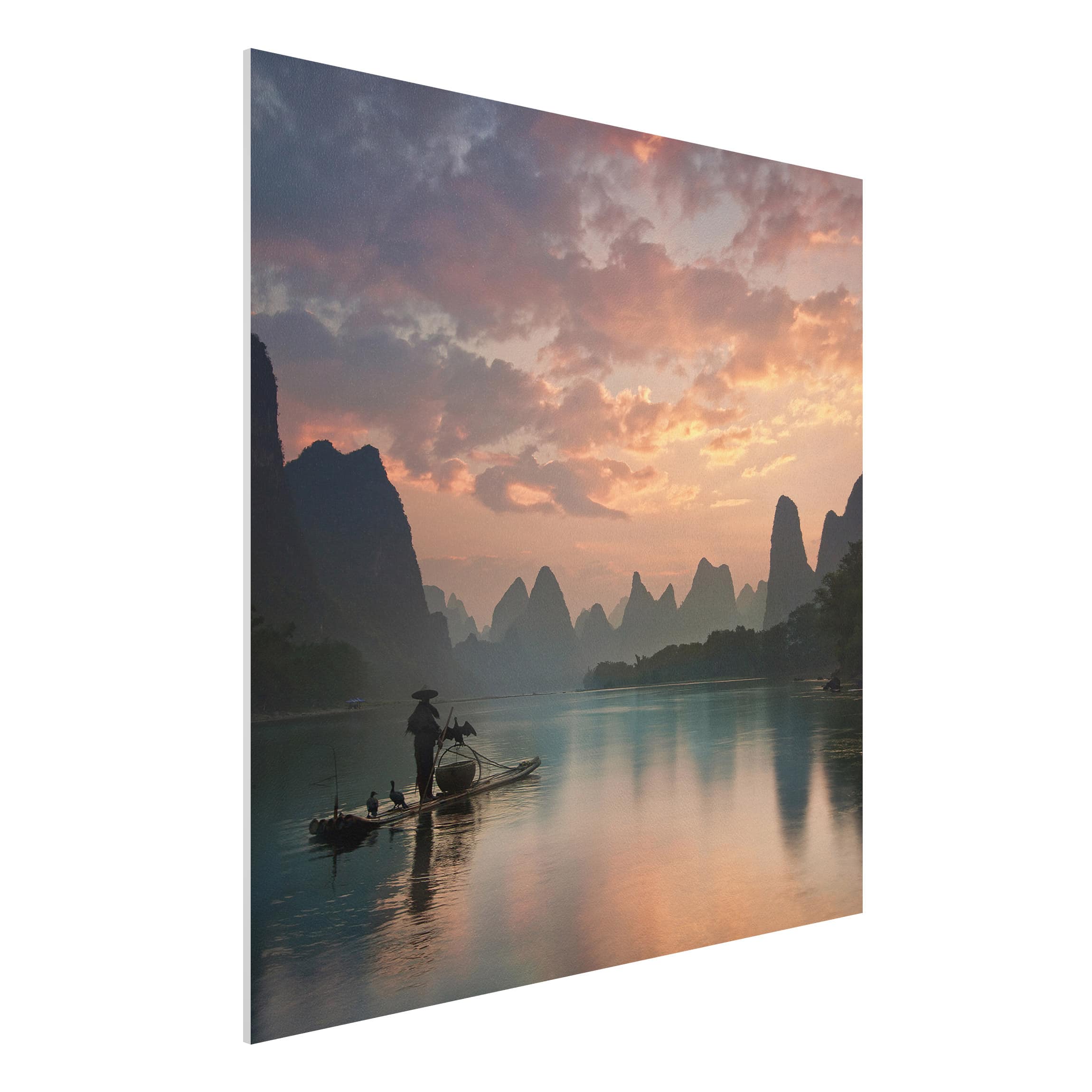 Forexbild - Quadrat Sonnenaufgang über chinesischem Fluss