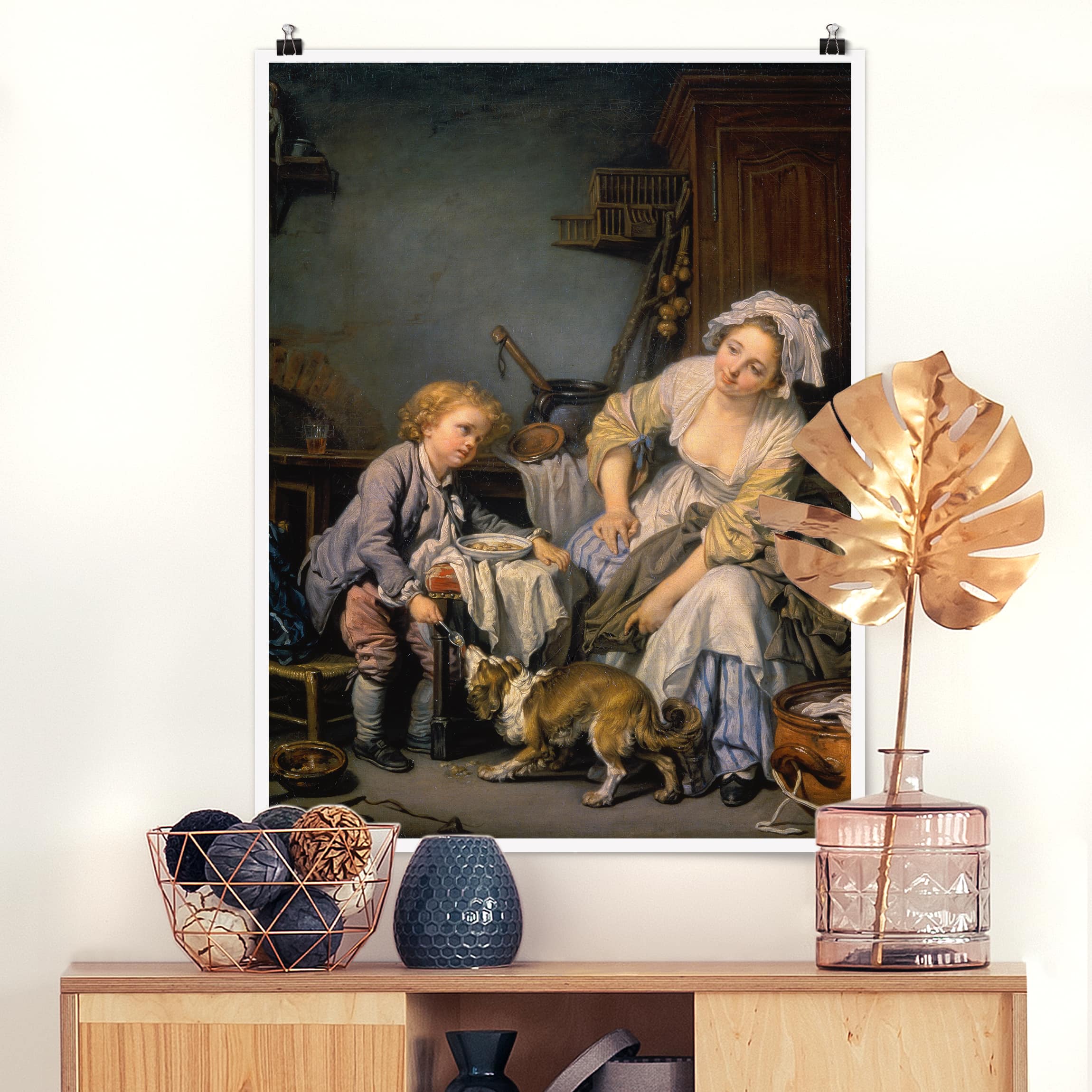 Poster - Hochformat Jean Baptiste Greuze - Das verwöhnte Kind
