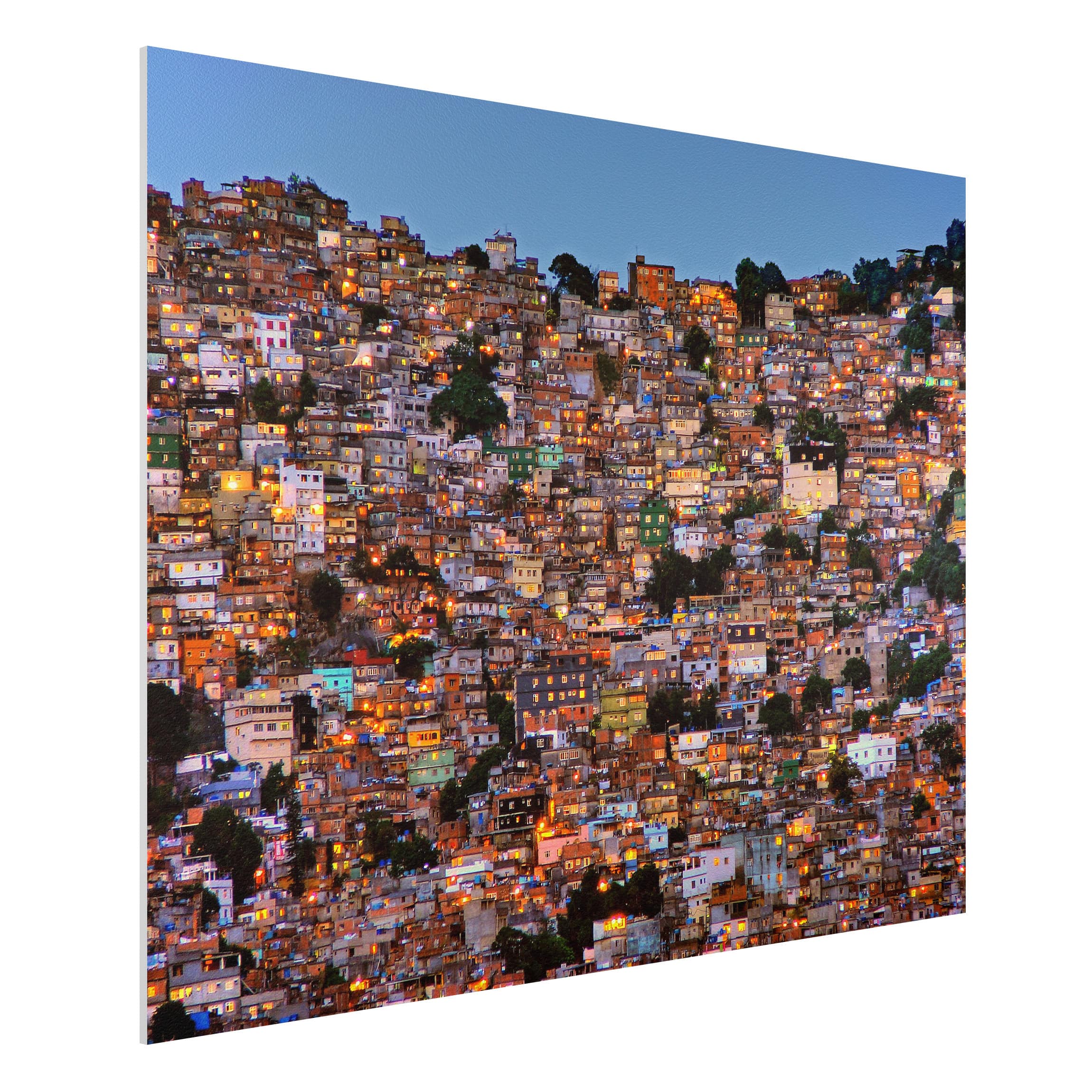 Forexbild - Querformat Rio de Janeiro Favela Sonnenuntergang