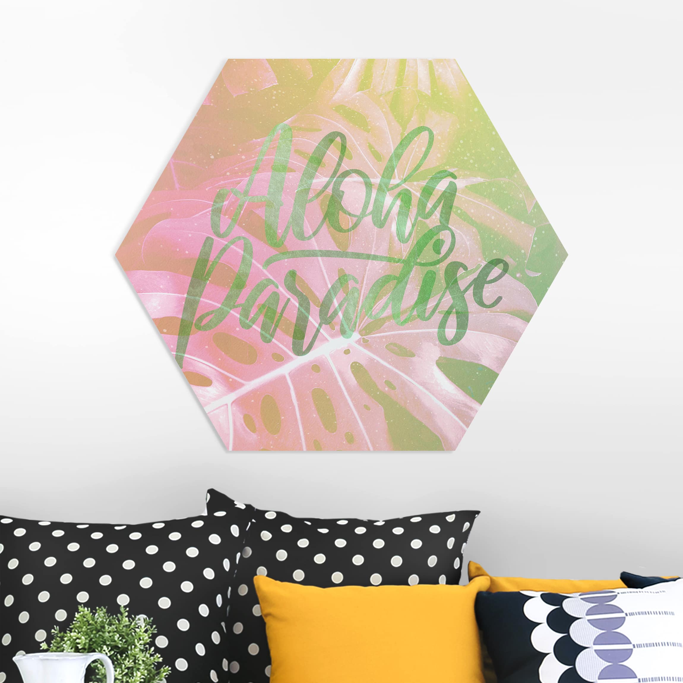 Hexagon-Forexbild Rainbow - Aloha Paradise