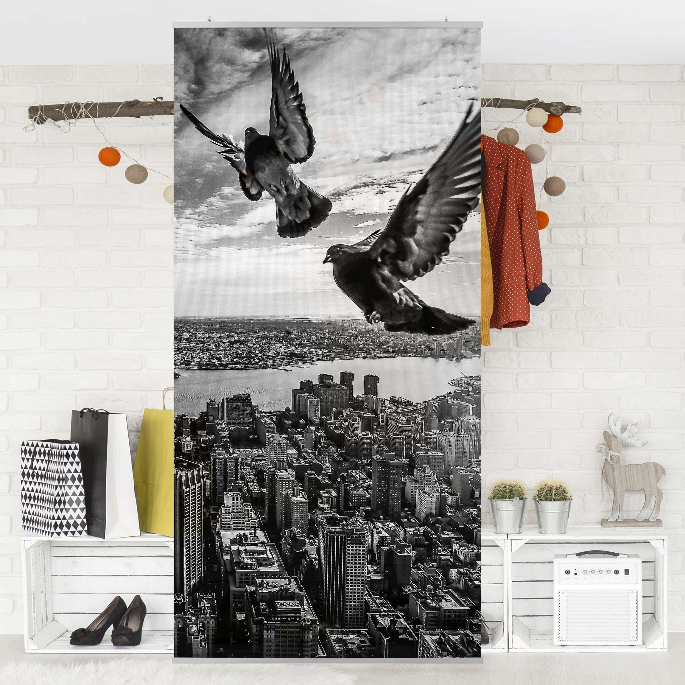 Raumteiler Tauben Auf Dem Empire State Building