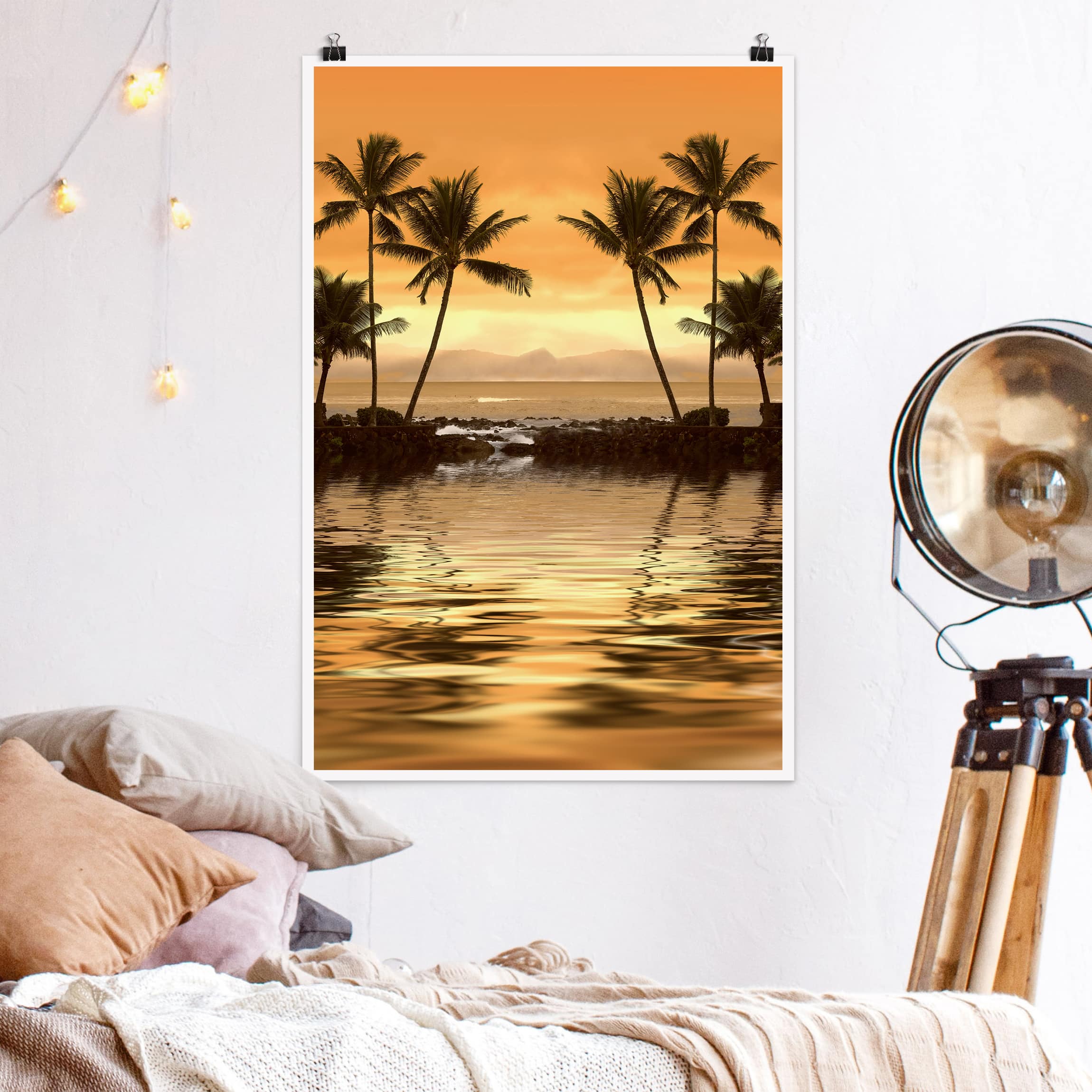 Poster - Hochformat Caribbean Sunset I