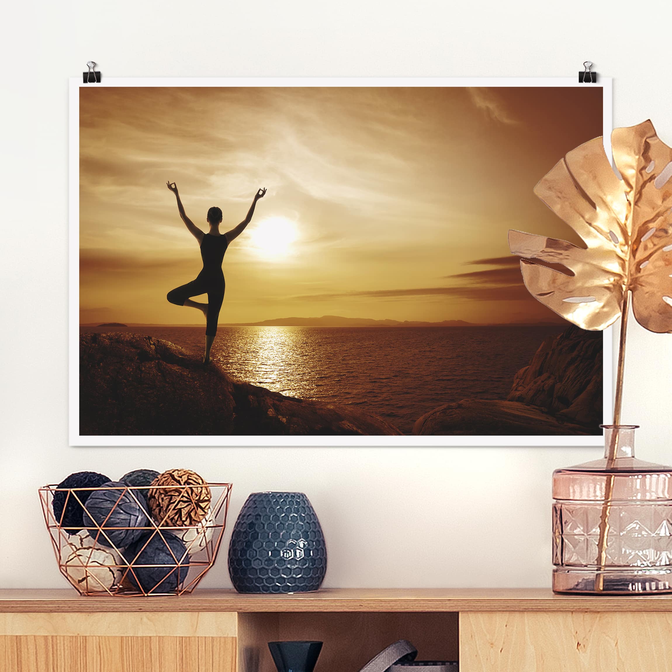 Poster - Querformat Yoga