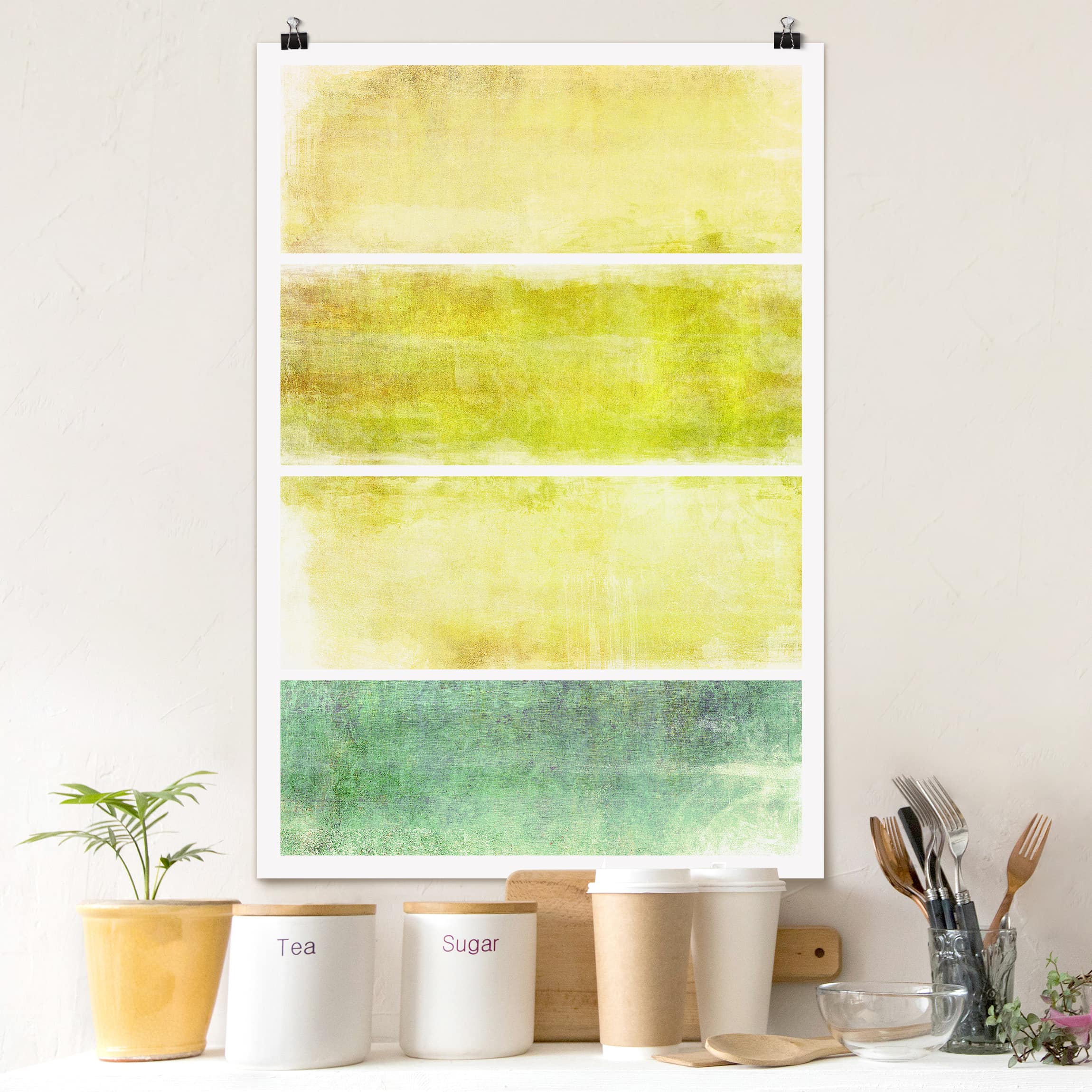 Poster - Hochformat Colour Harmony Yellow