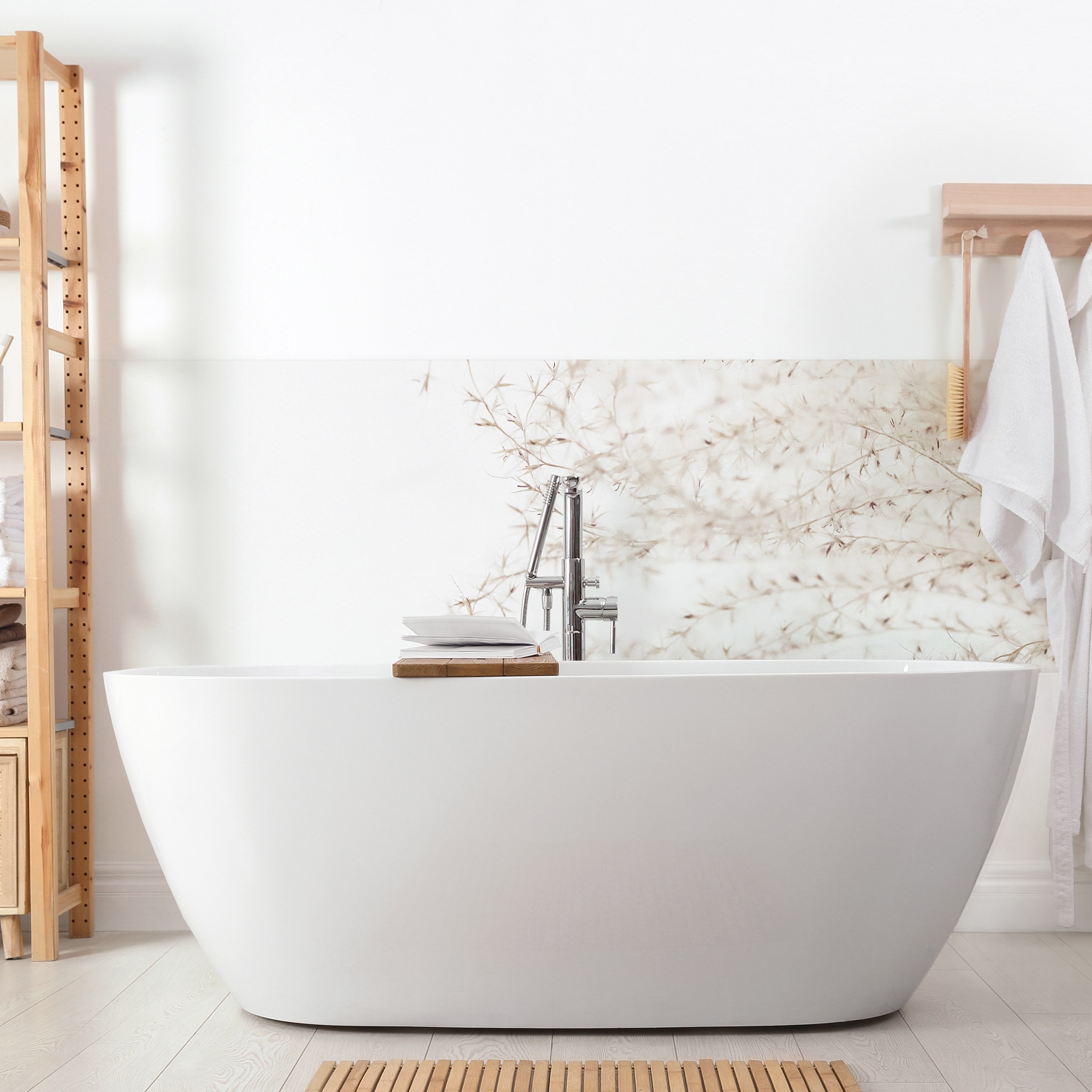 Wandverkleidung Bad Ein Windhauch im Gras