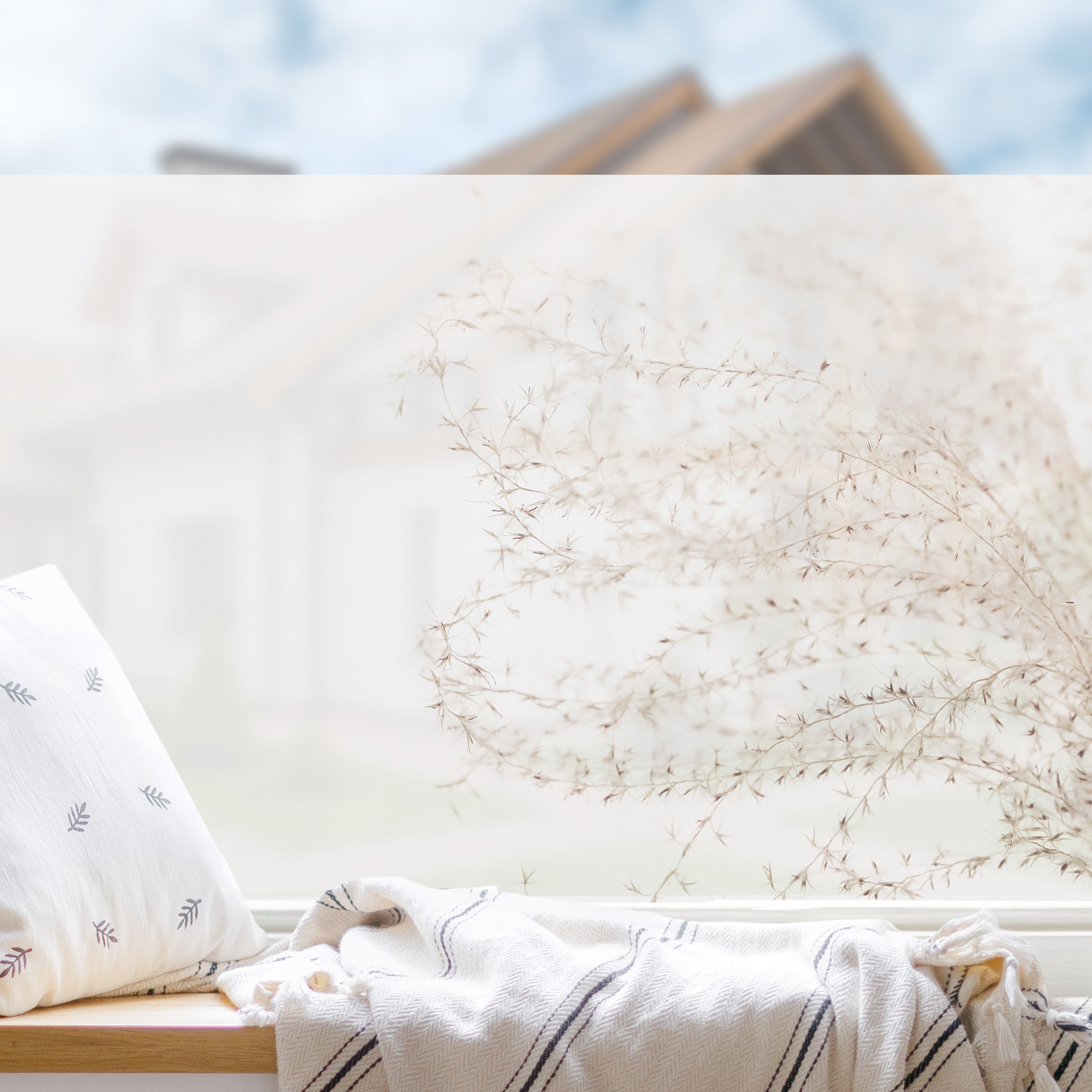 Fensterfolie Ein Windhauch im Gras