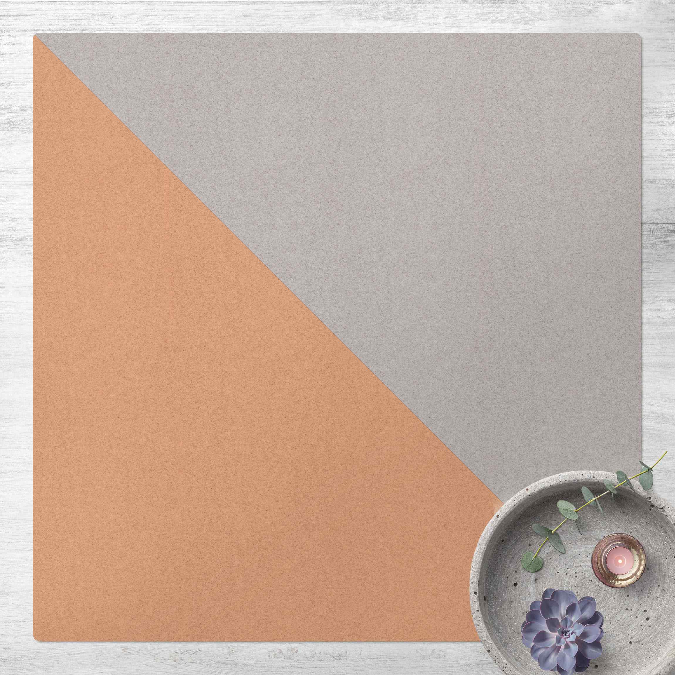 Kork-Teppich Einfaches Graues Dreieck