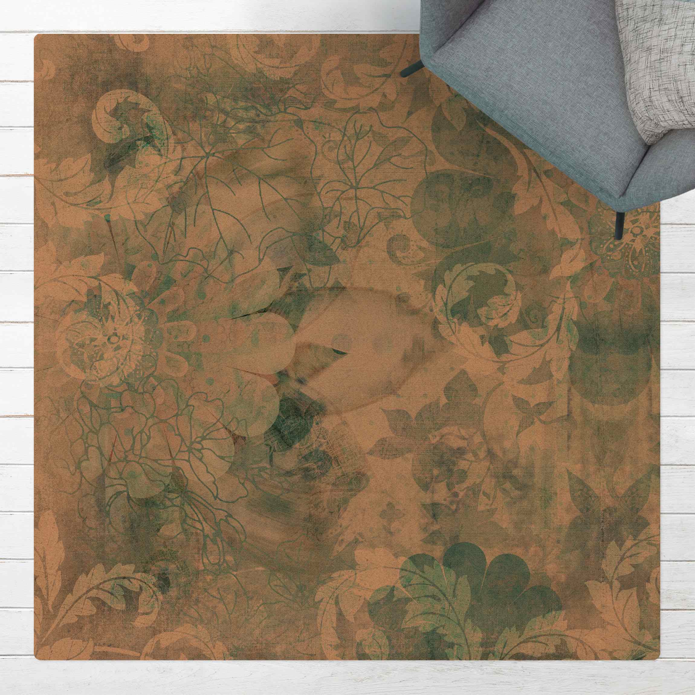 Kork-Teppich Eisblumen