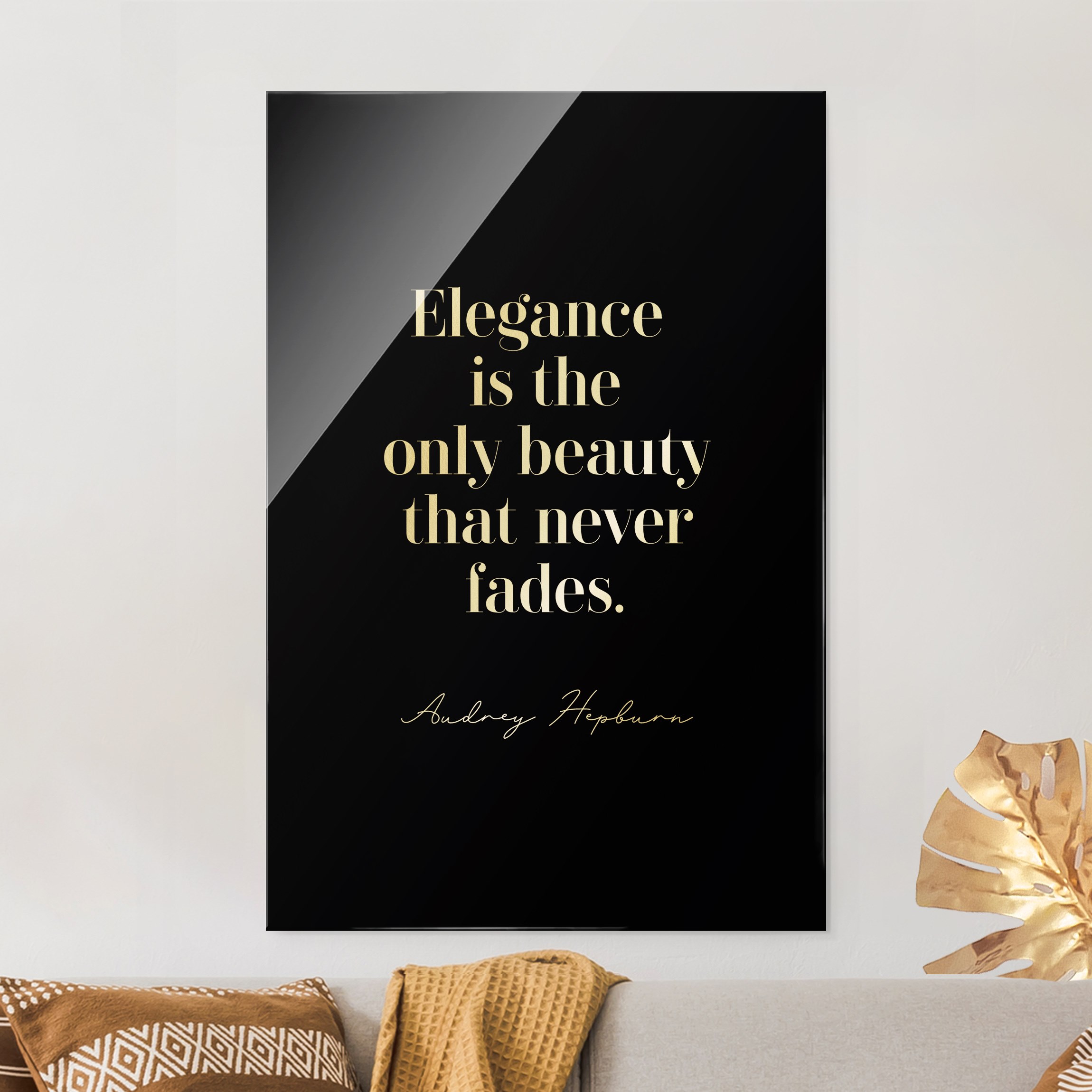 Glasbild Elegance is the only beauty