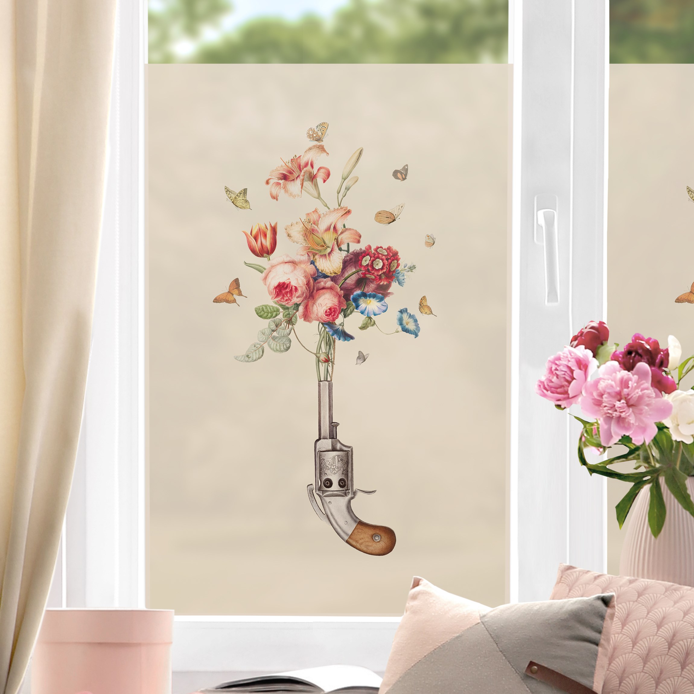 Fensterfolie Enkel Dika - Friedenspistole