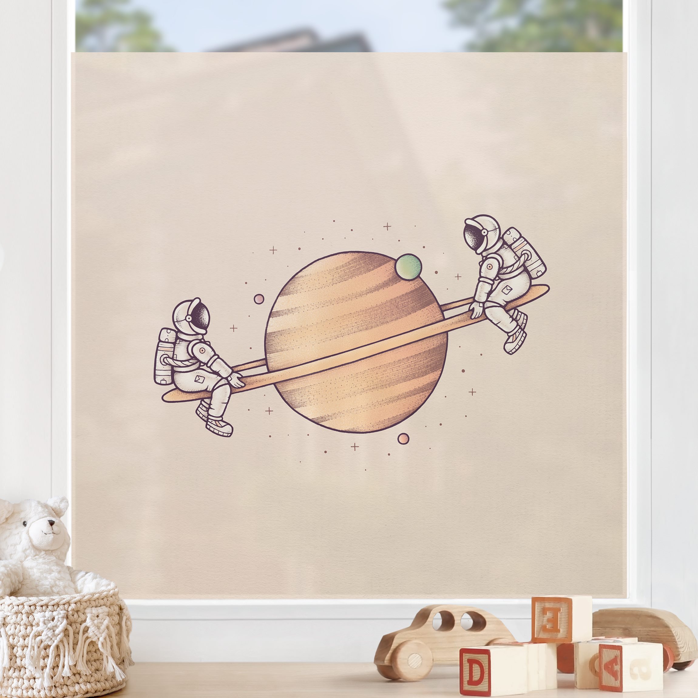 Fensterfolie Enkel Dika - Kosmische Freude