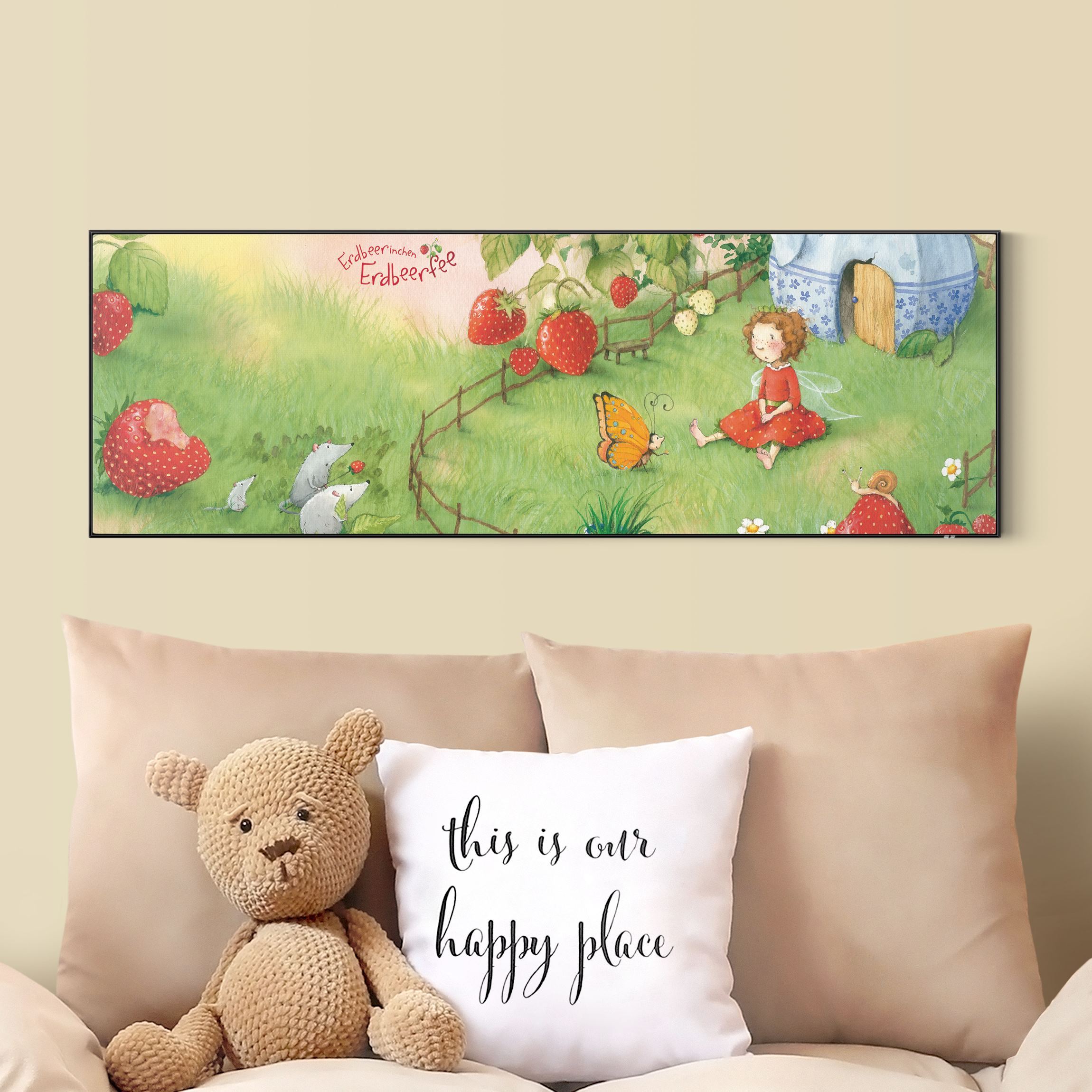 Wechselbild Erdbeerinchen Erdbeerfee - Im Garten