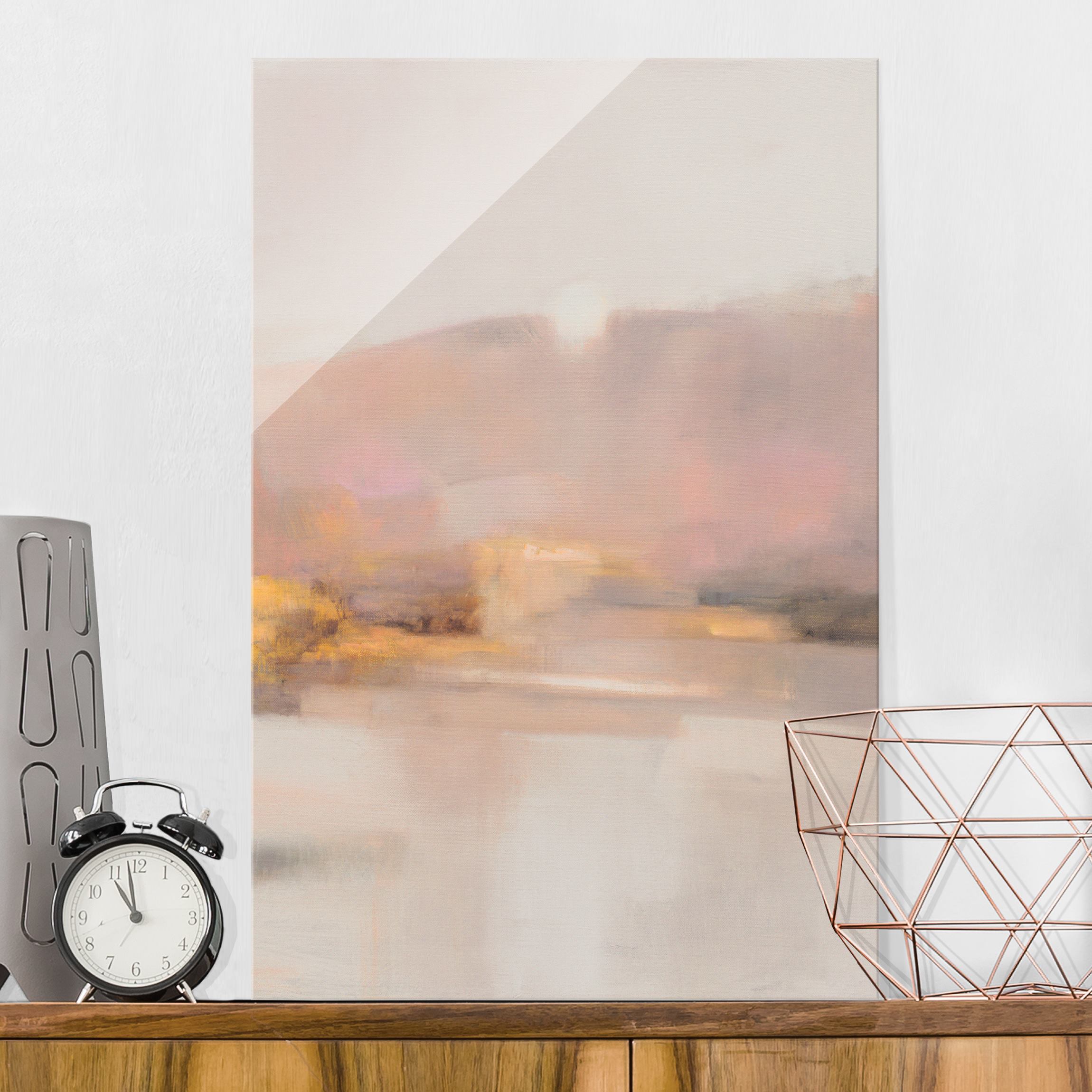Glasbild Erinnerung an den Westen