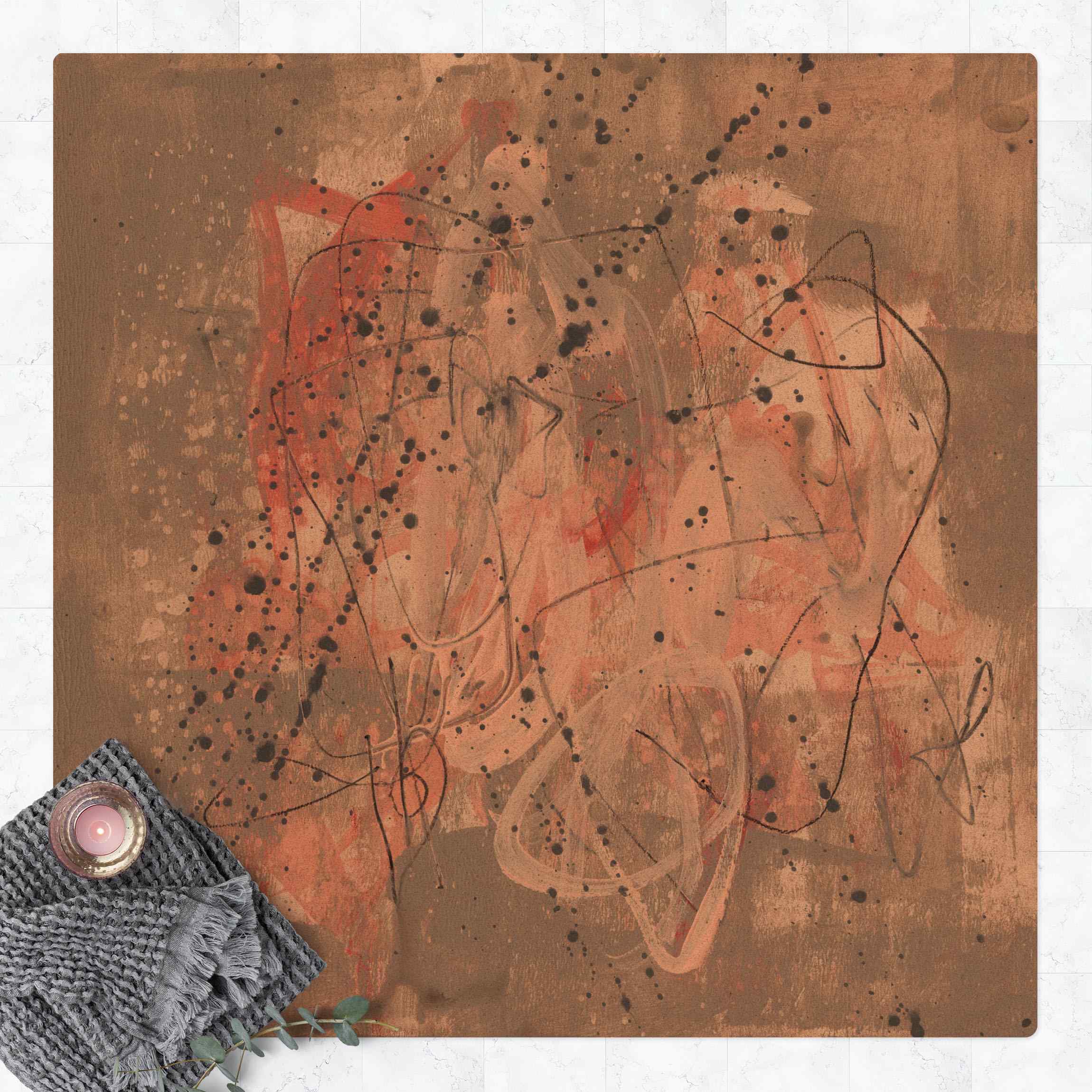 Kork-Teppich Erröten I