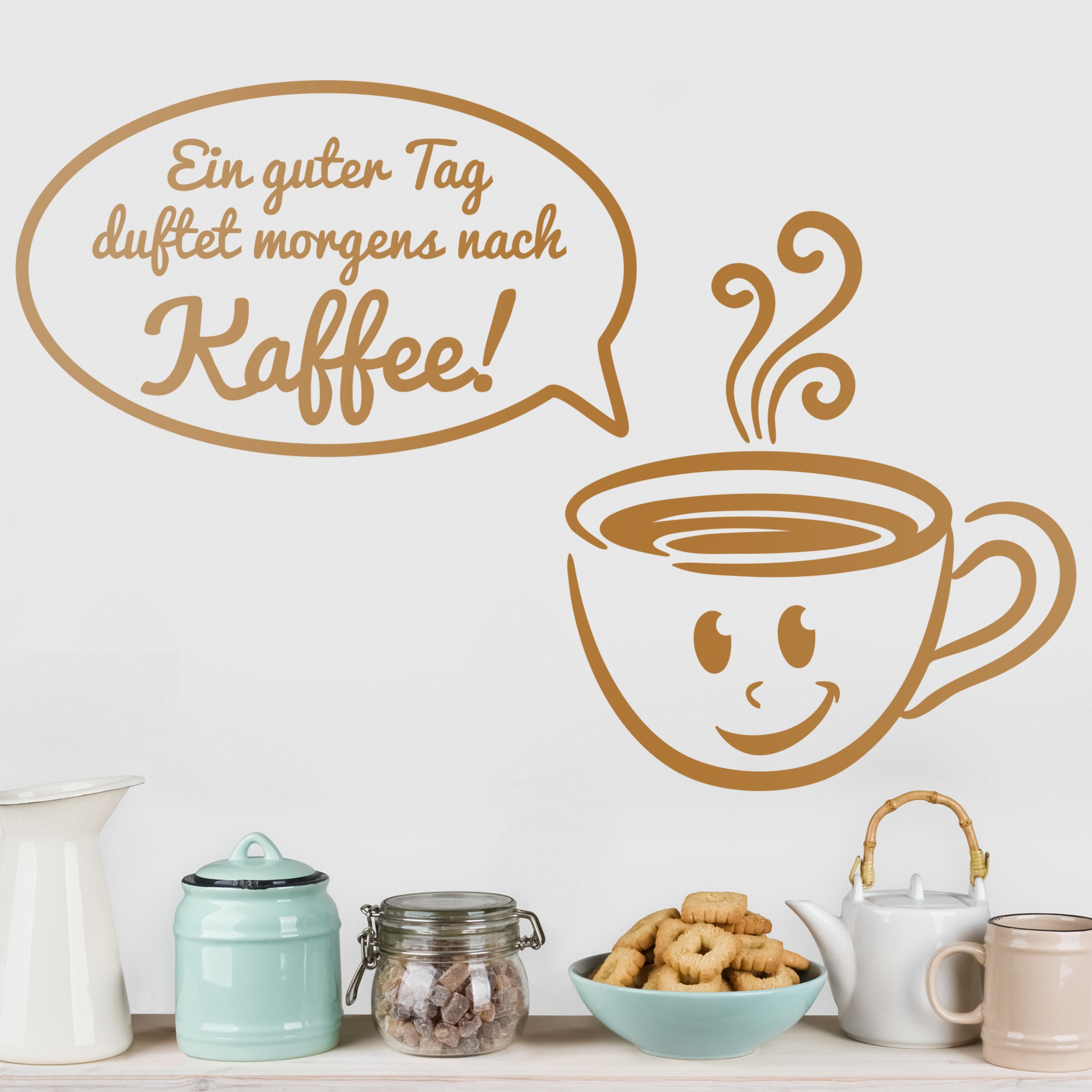 Wandtattoo Es duftet nach Kaffee