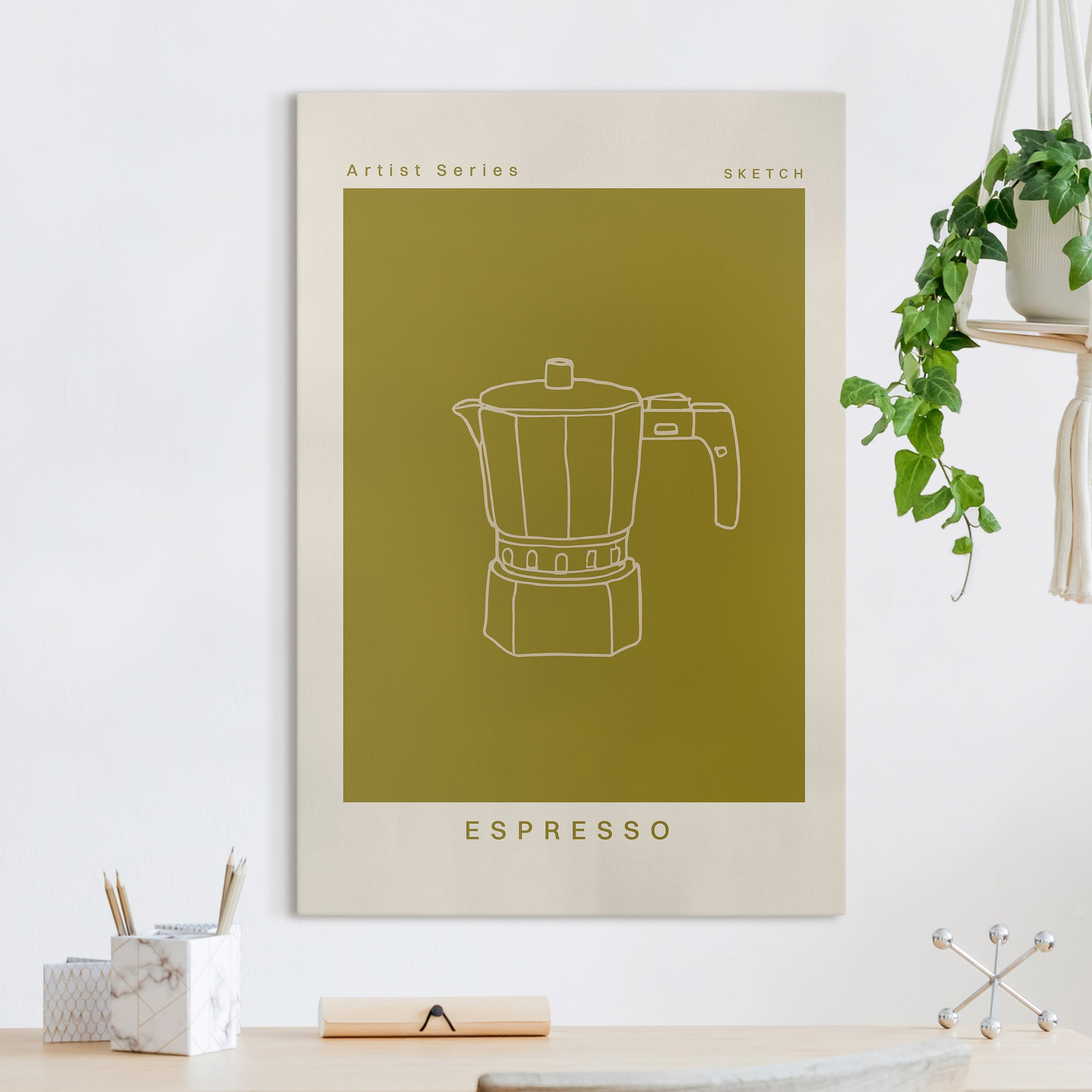 Leinwandbild Espresso Essence