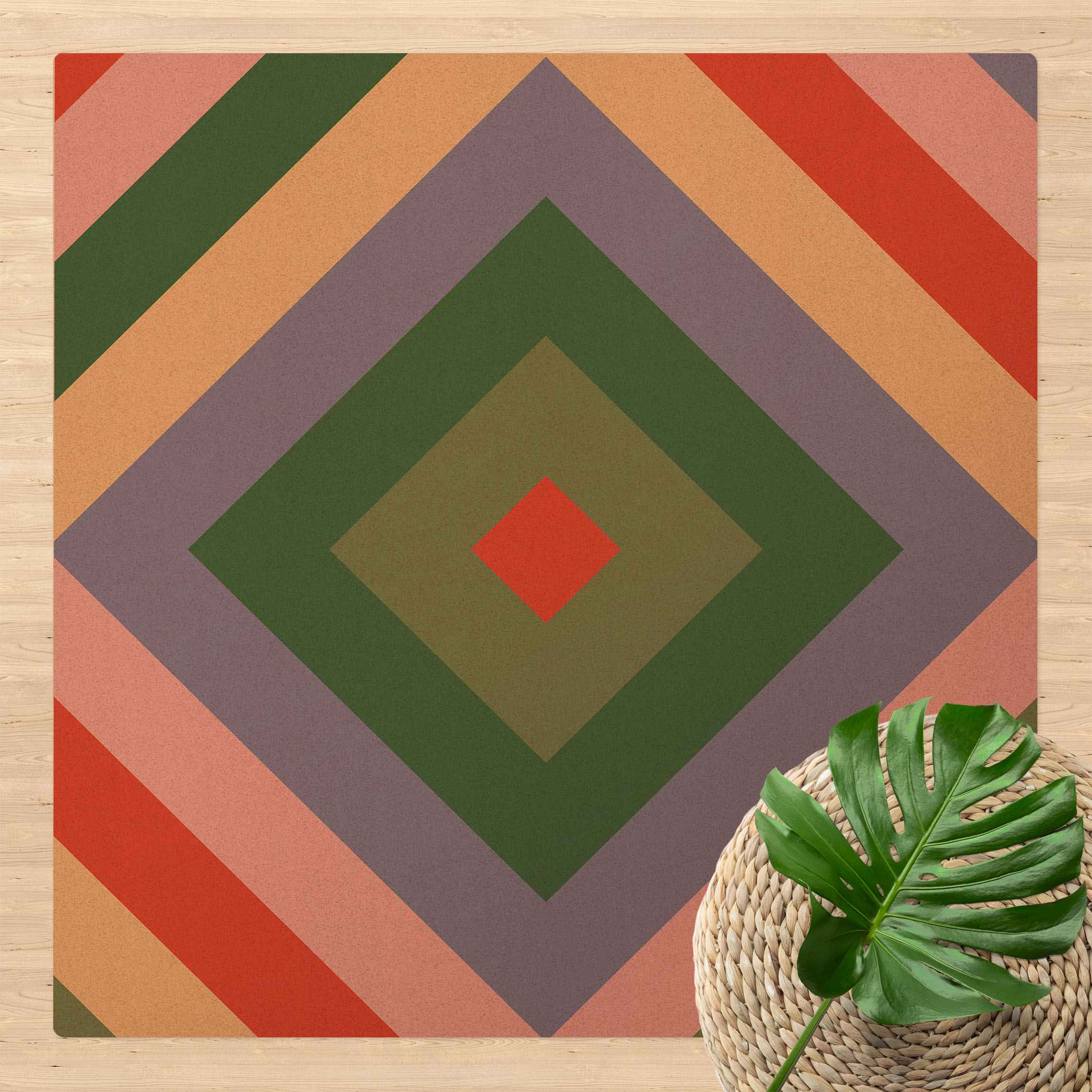 Kork-Teppich Ethnomuster Volk der Phönizier