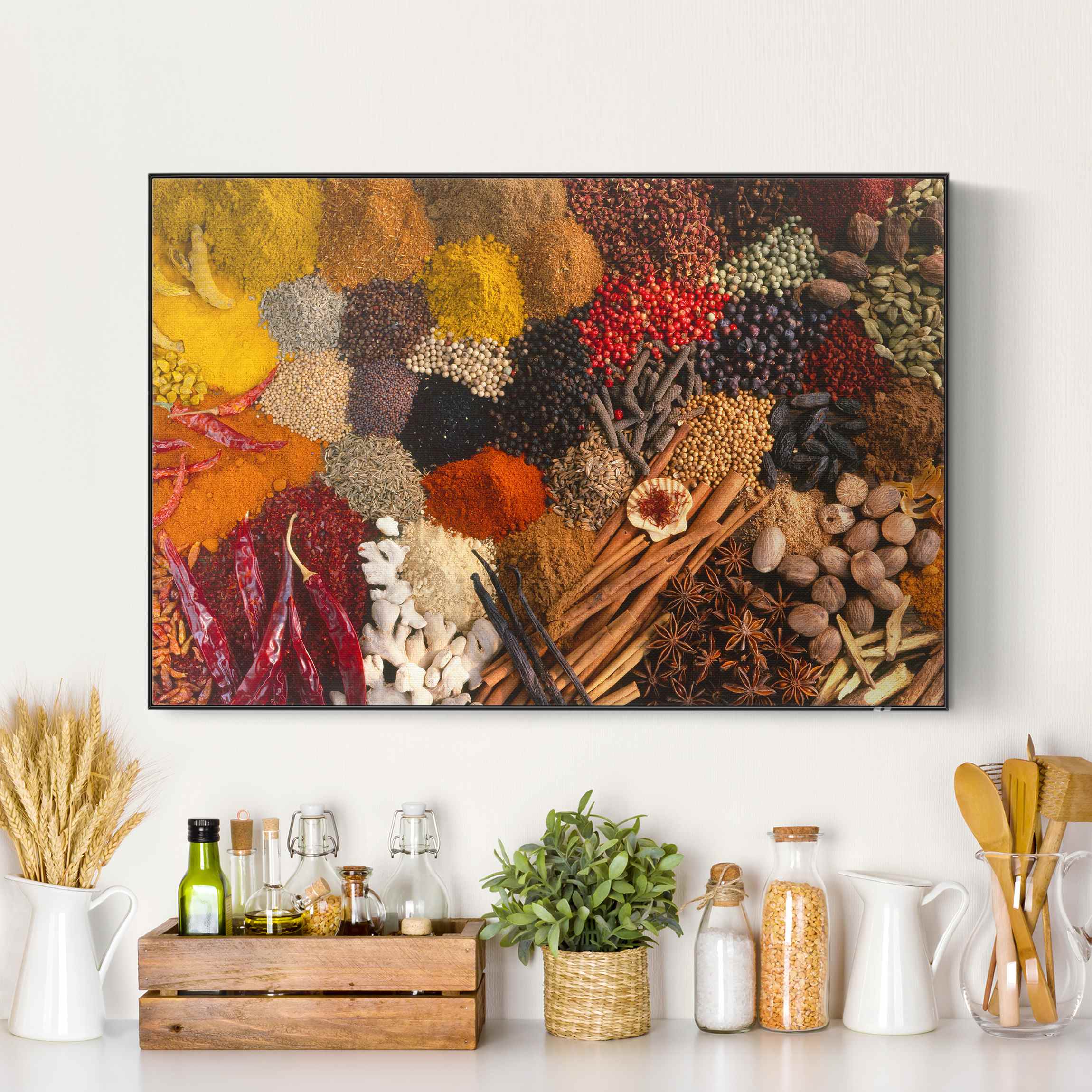 Akustik-Wechselbild Exotische Gewürze