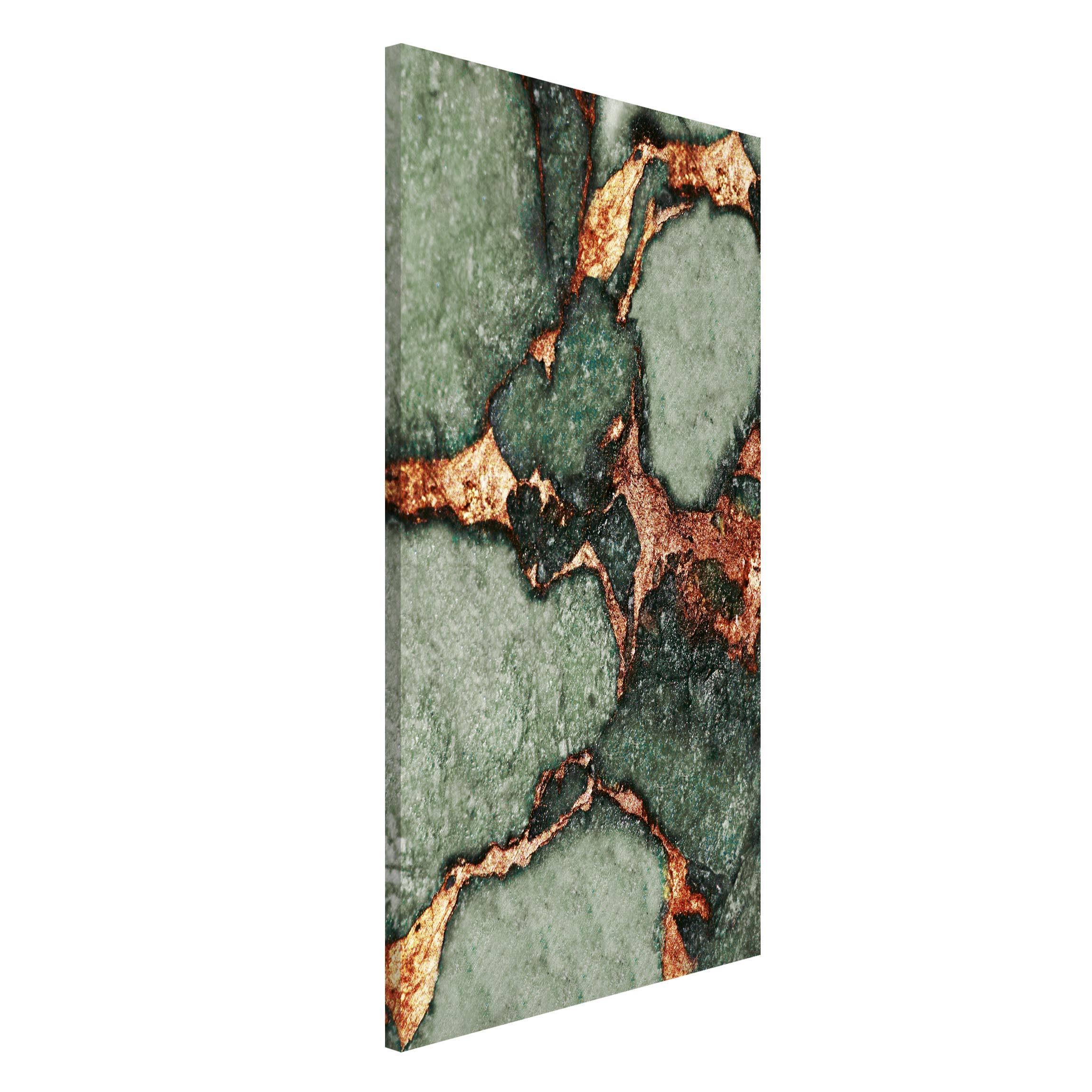 Magnettafel Spiel der Farben Farngrün und Gold