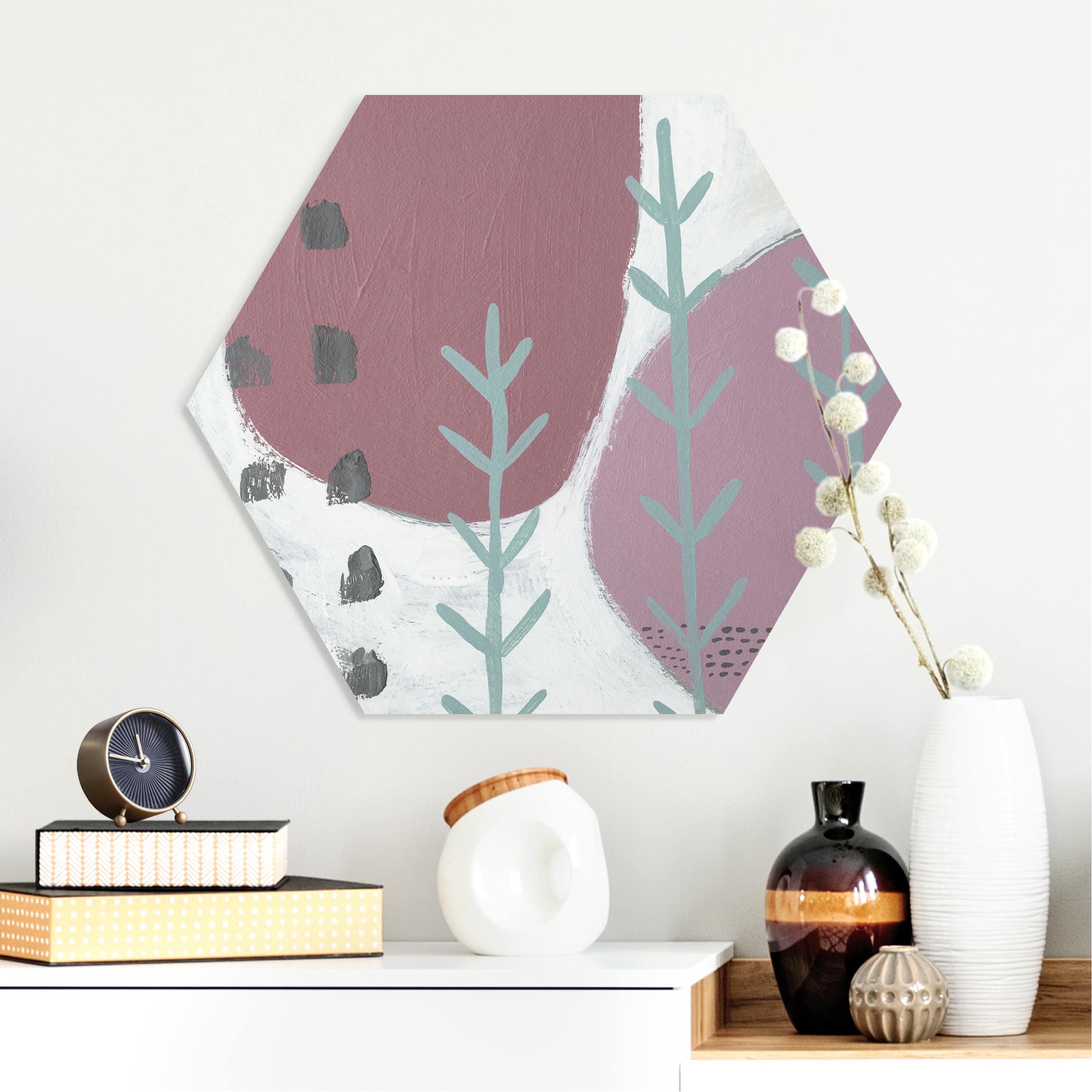 Hexagon-Forexbild Karneval der Formen in Beere III