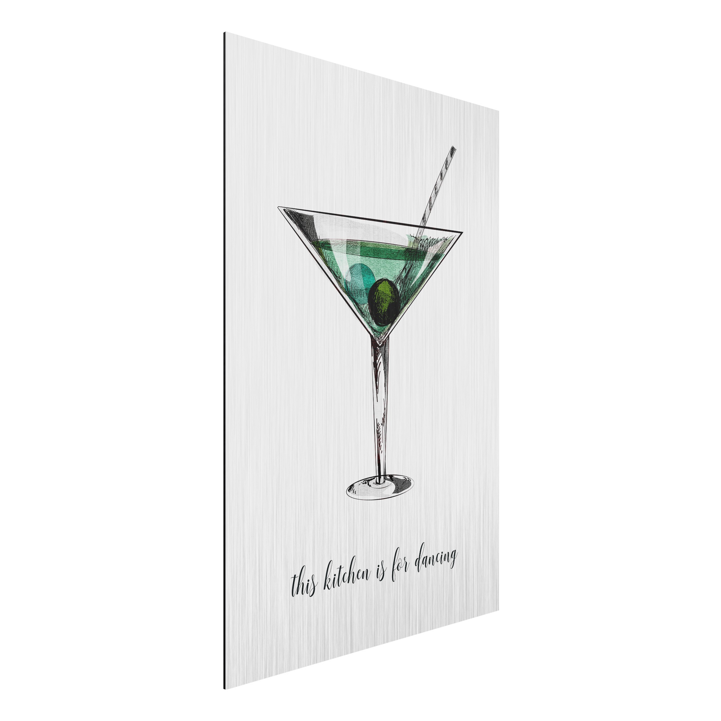 Alu-Dibond Bild Kitchen is for Dancing - Zeichnung