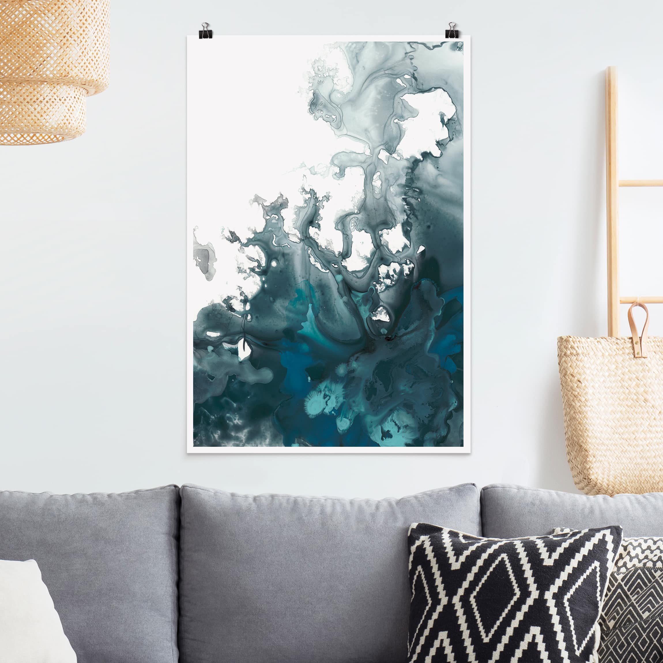 Poster - Hochformat Ägäisches Unwetter I