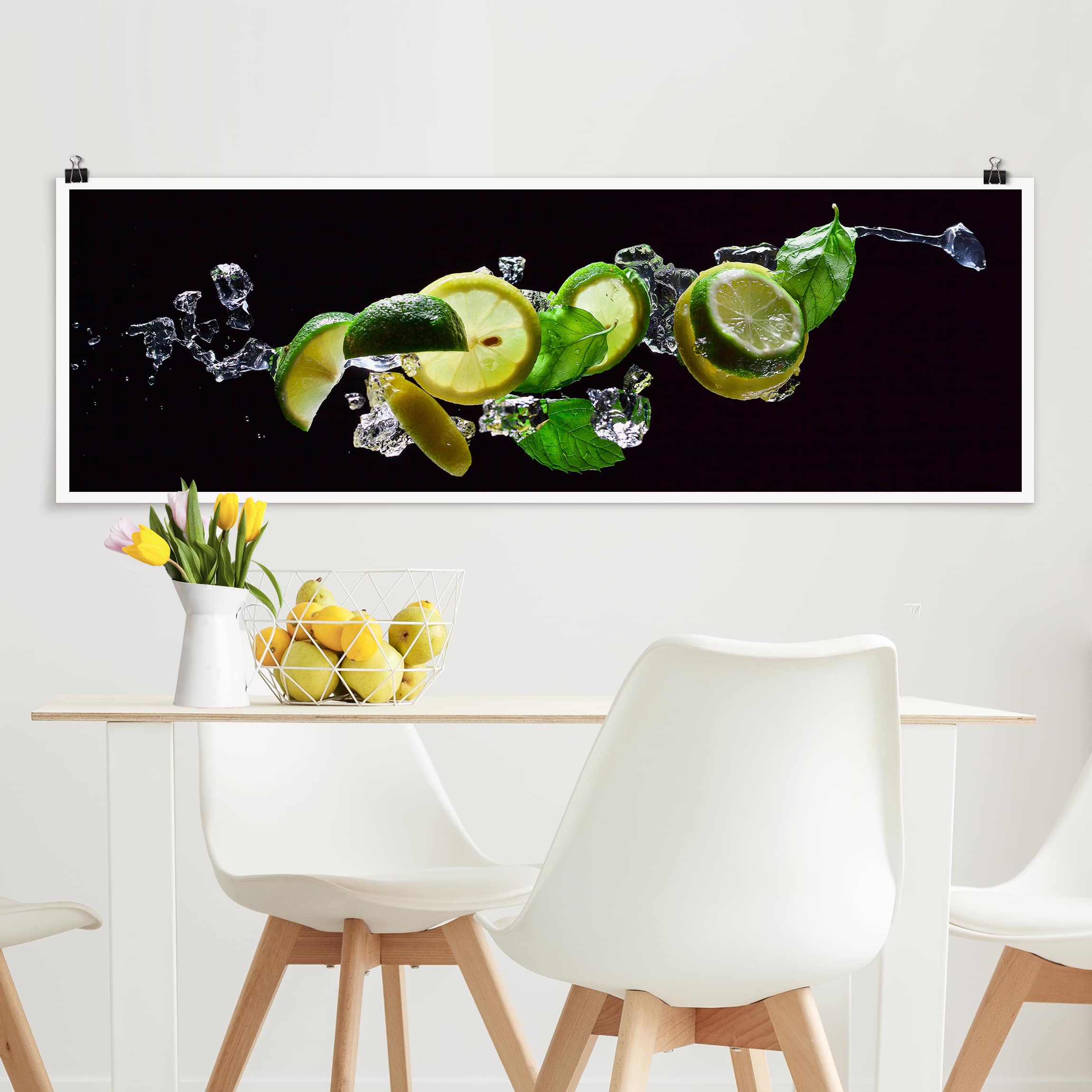 Panorama Poster Küche Mojito Zutaten