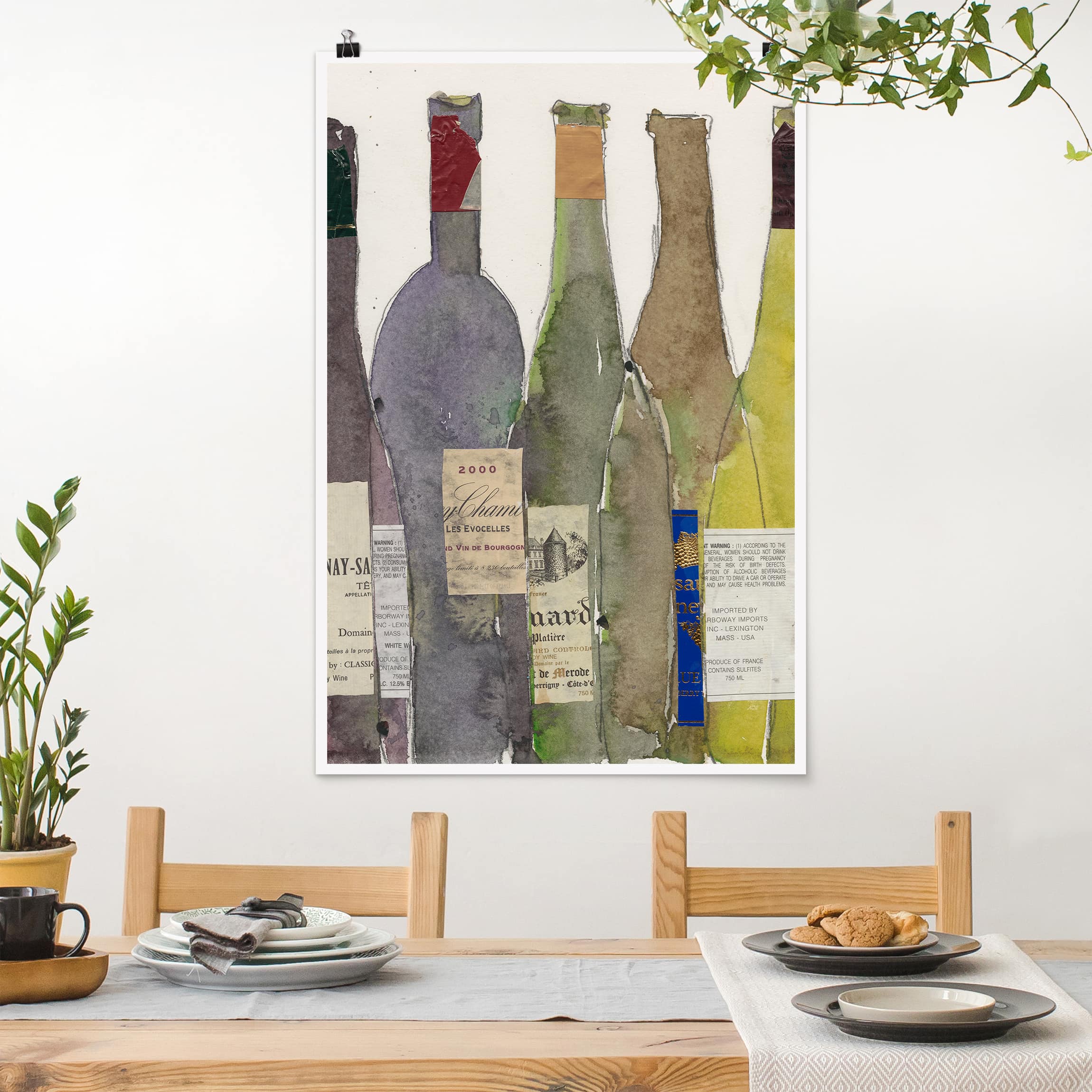 Poster Küche - Hochformat Wein & Spirituosen IV