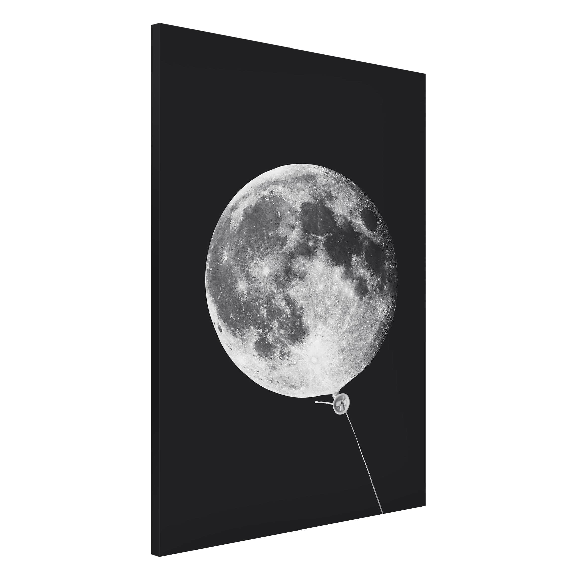 Magnettafel - Hochformat 2:3 Luftballon mit Mond