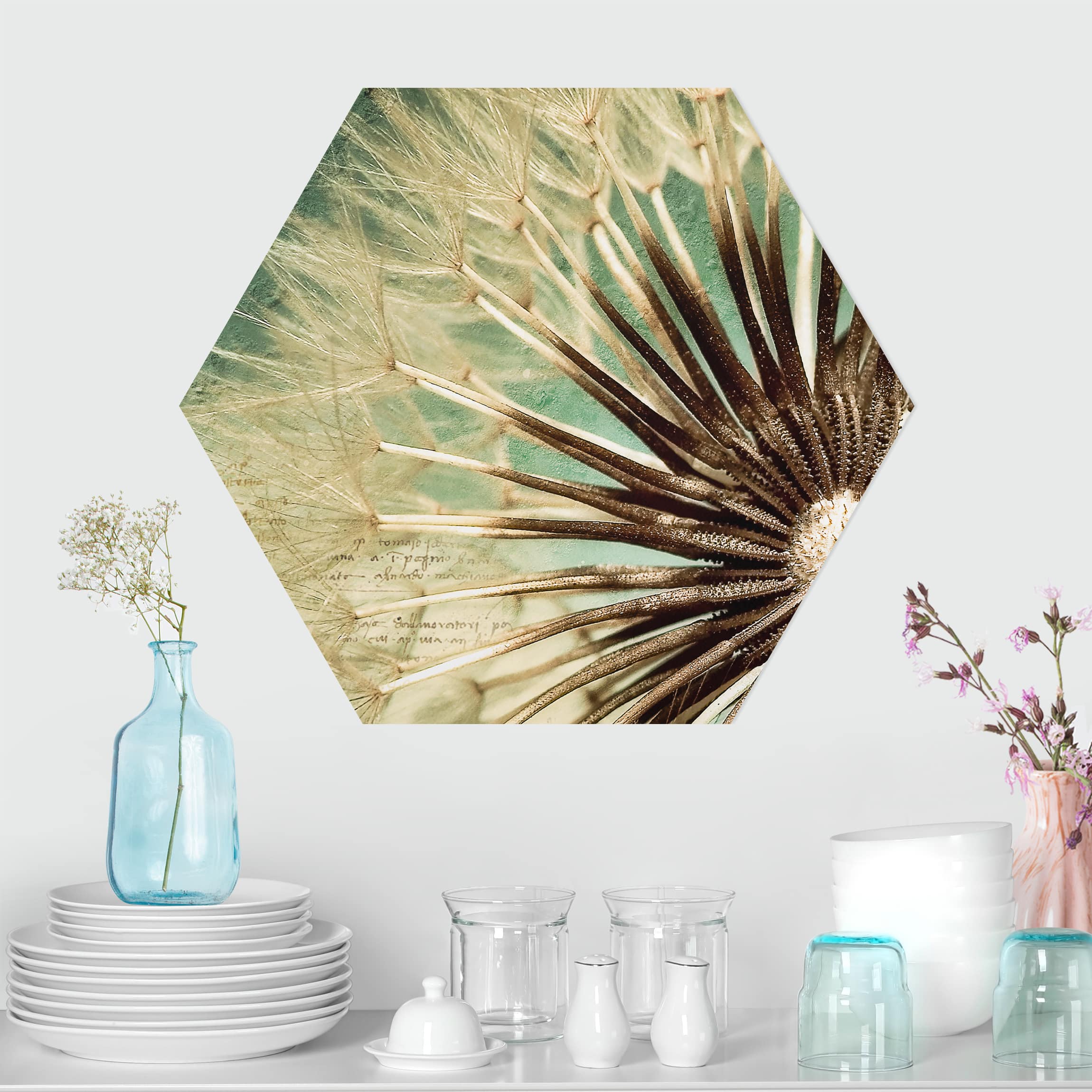 Hexagon-Alu-Dibond Bild Closer than before