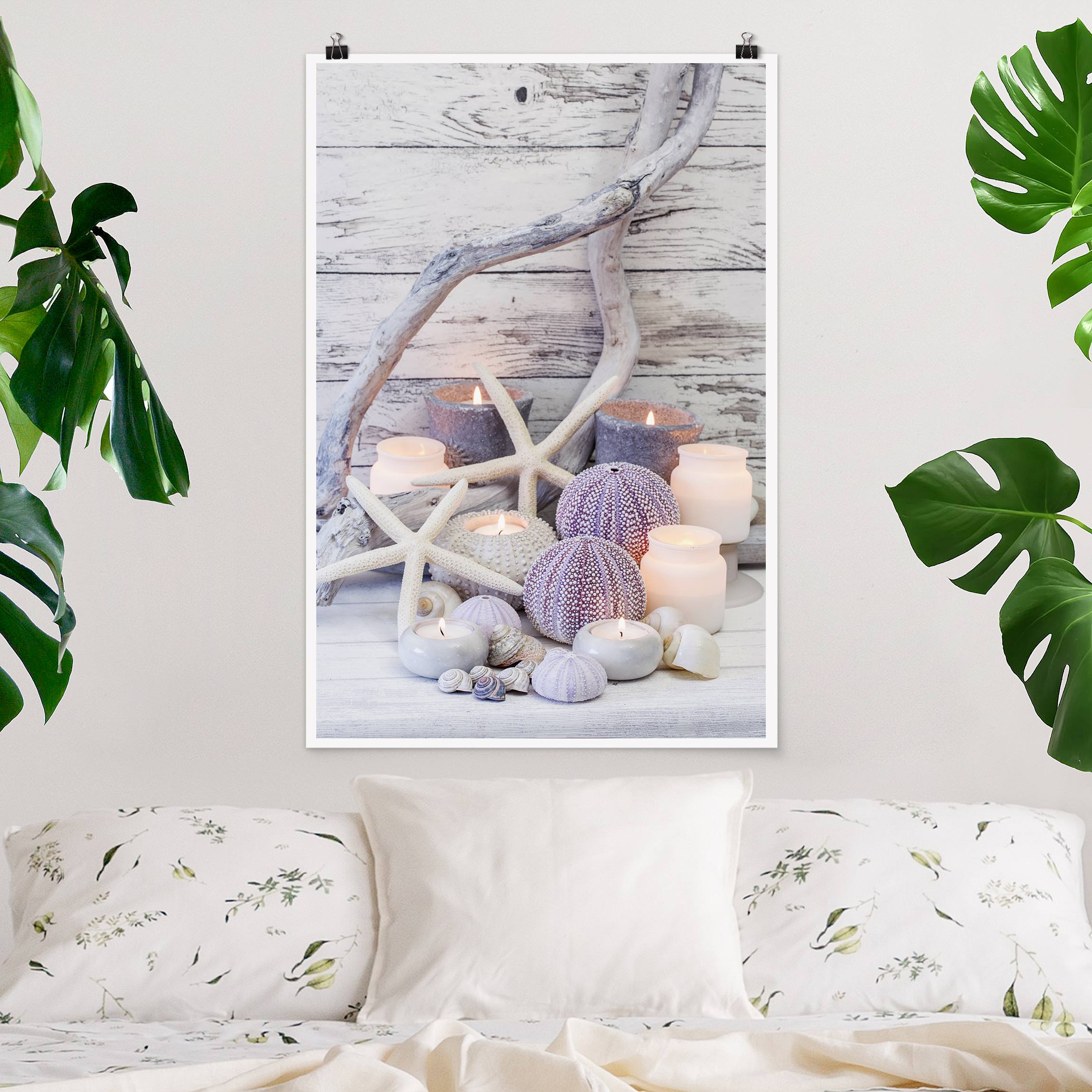 Poster Wellness Seestern Dekoration