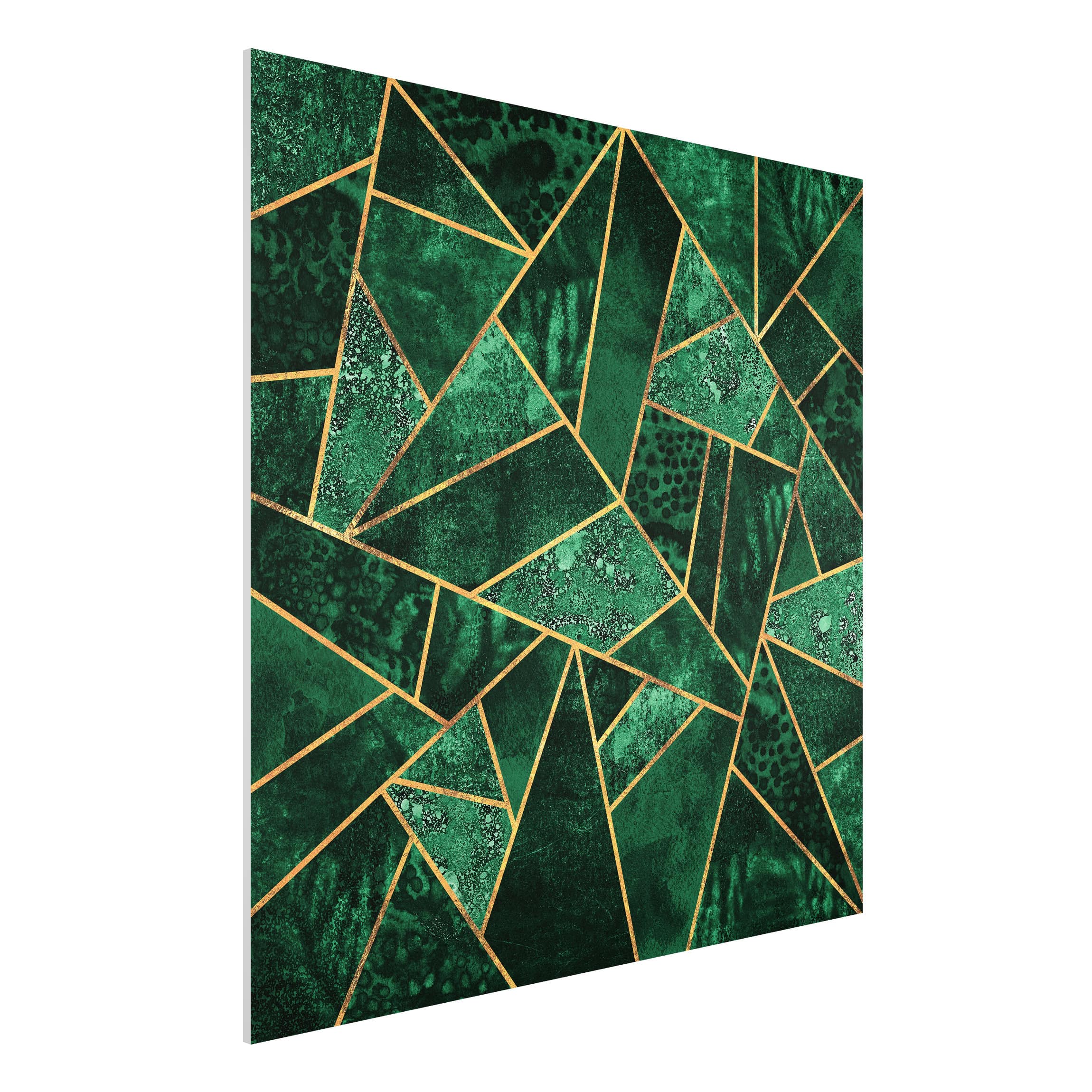 Forexbild - Quadrat Dunkler Smaragd mit Gold