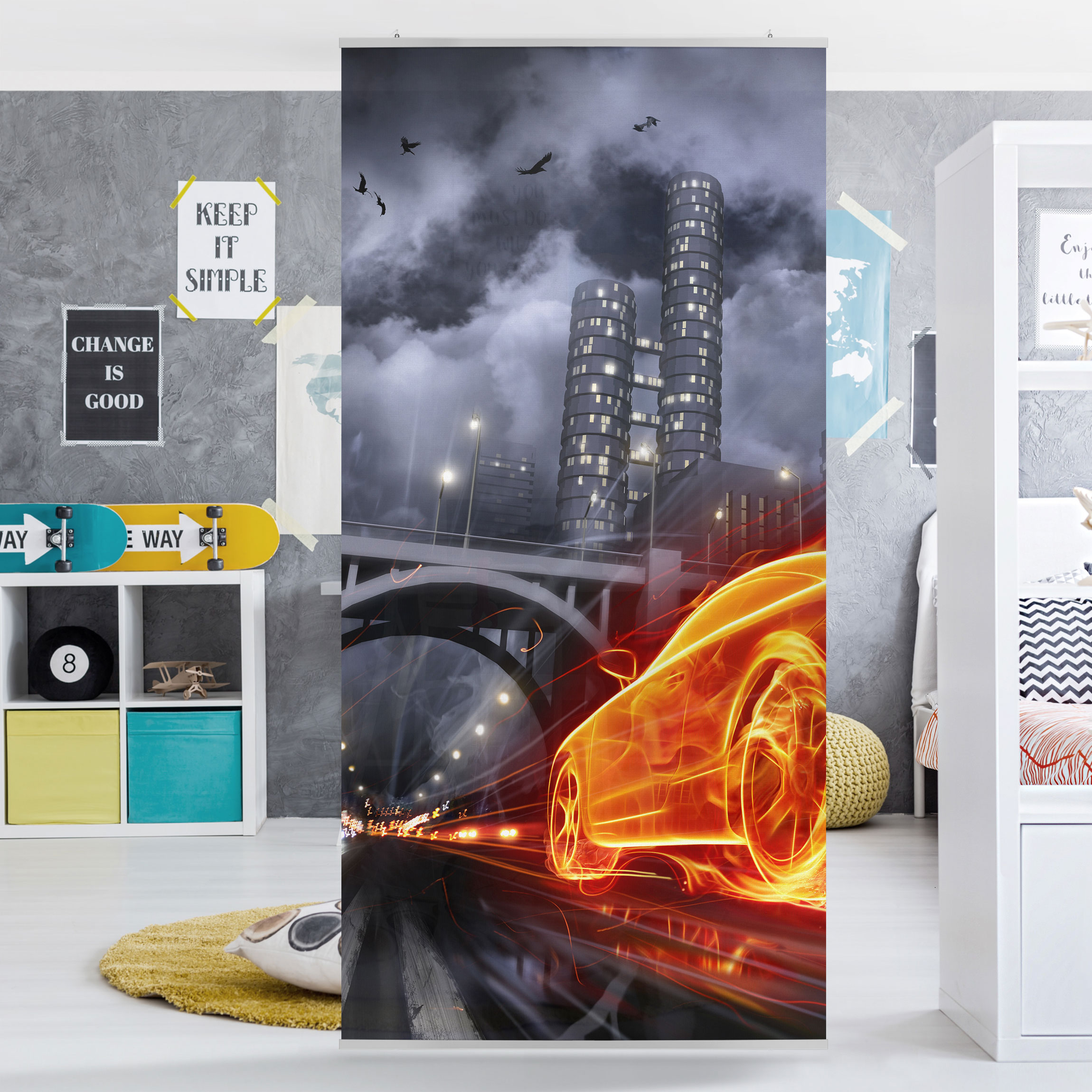 Raumteiler Feuerauto