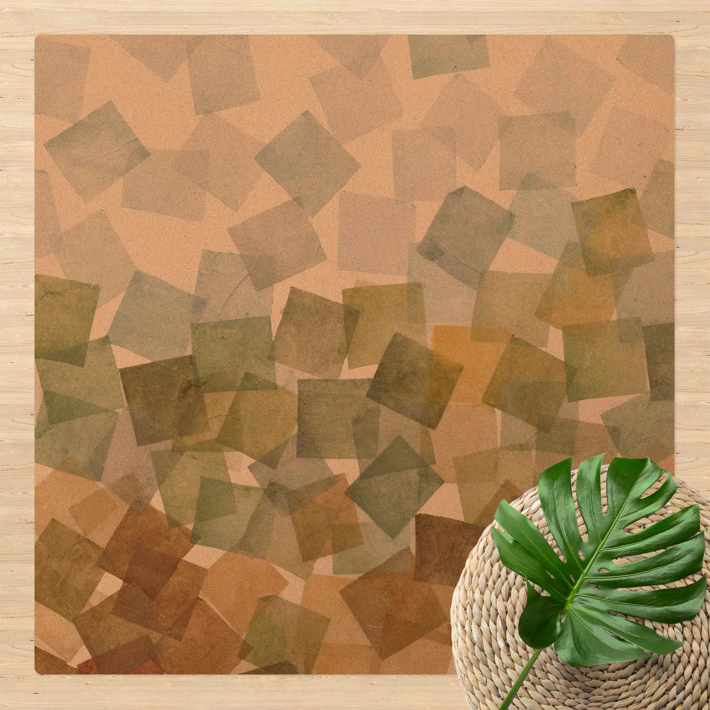 Kork-Teppich Fallende Würfel