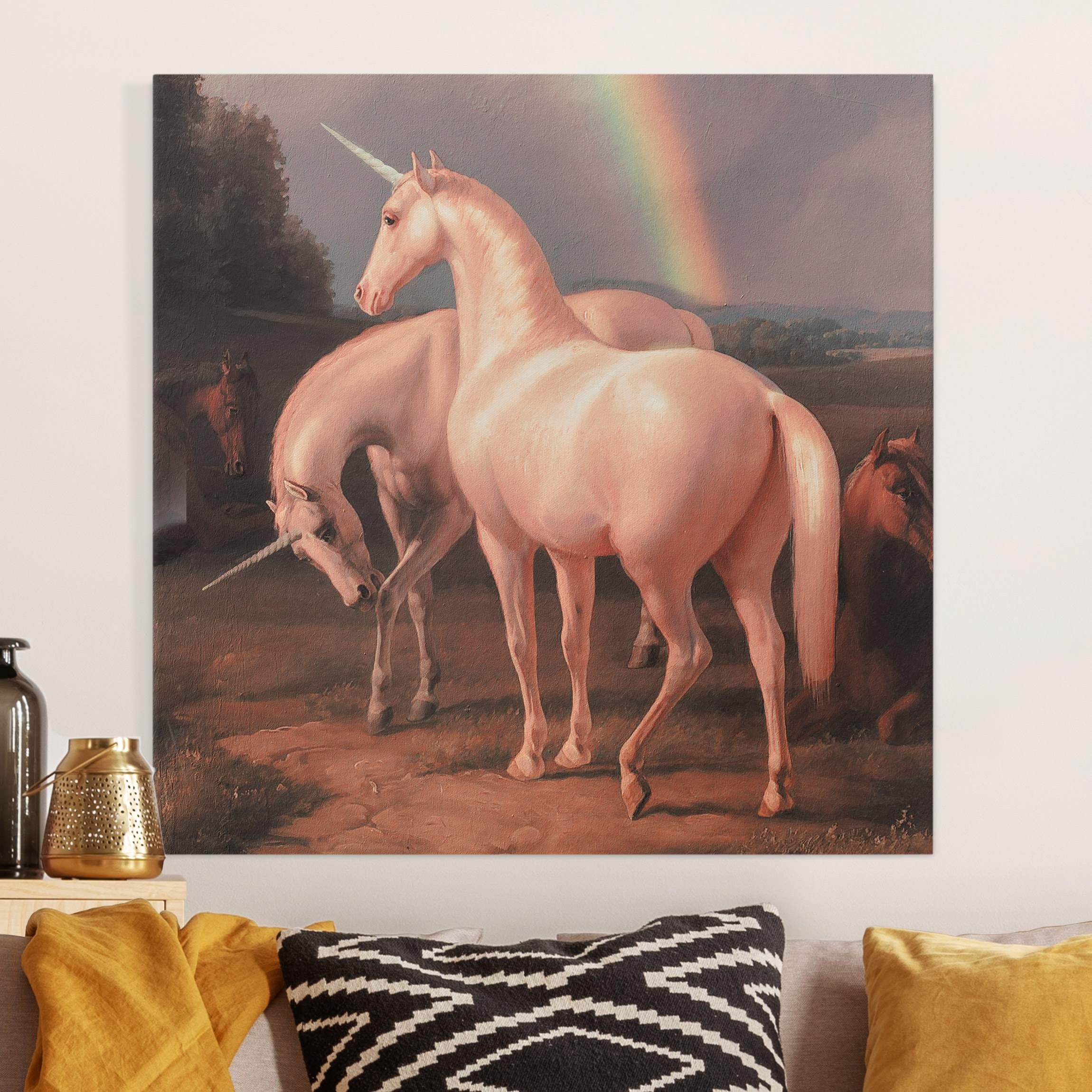 Leinwandbild Falsche Pferde