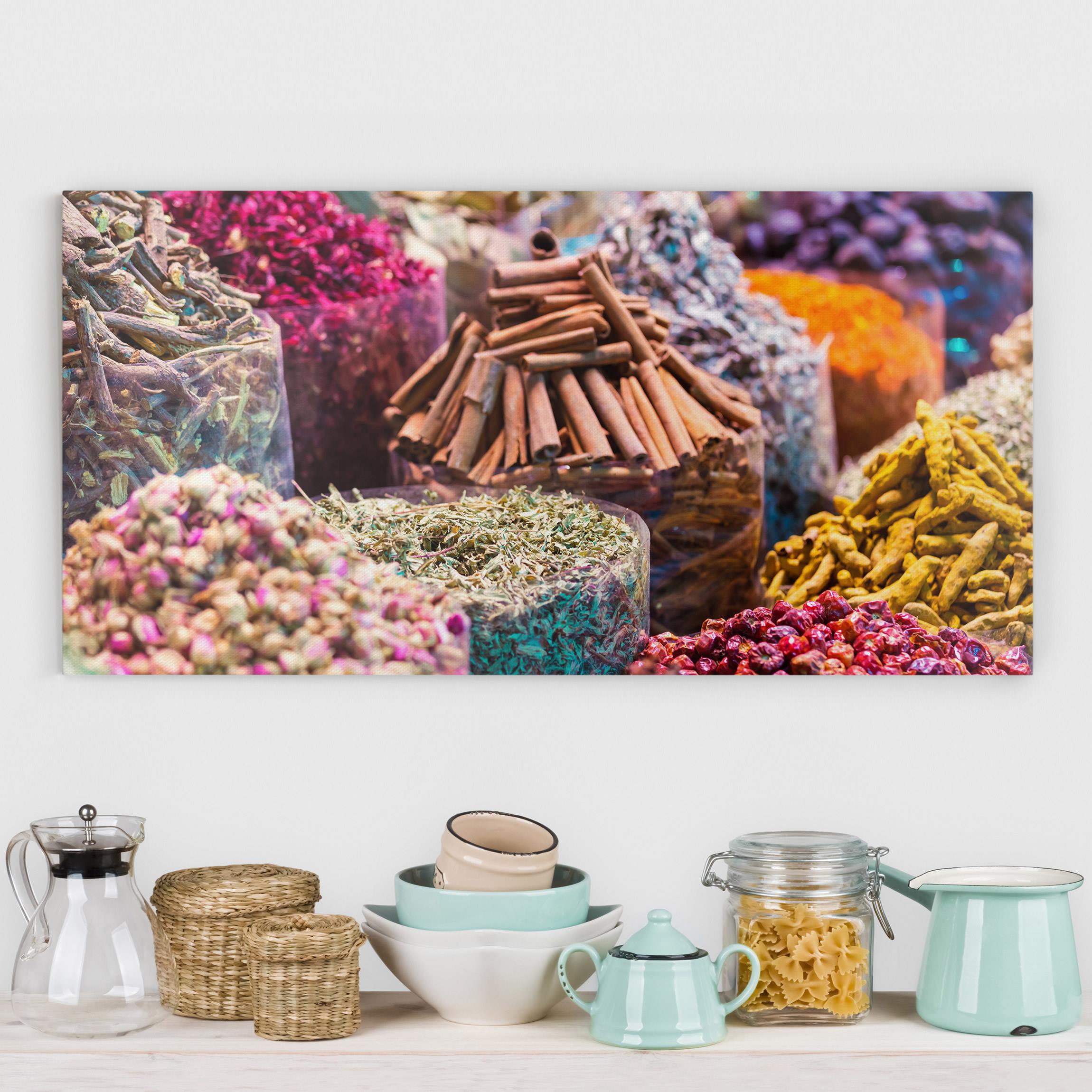 Leinwandbild Farbenfrohe Gewürze