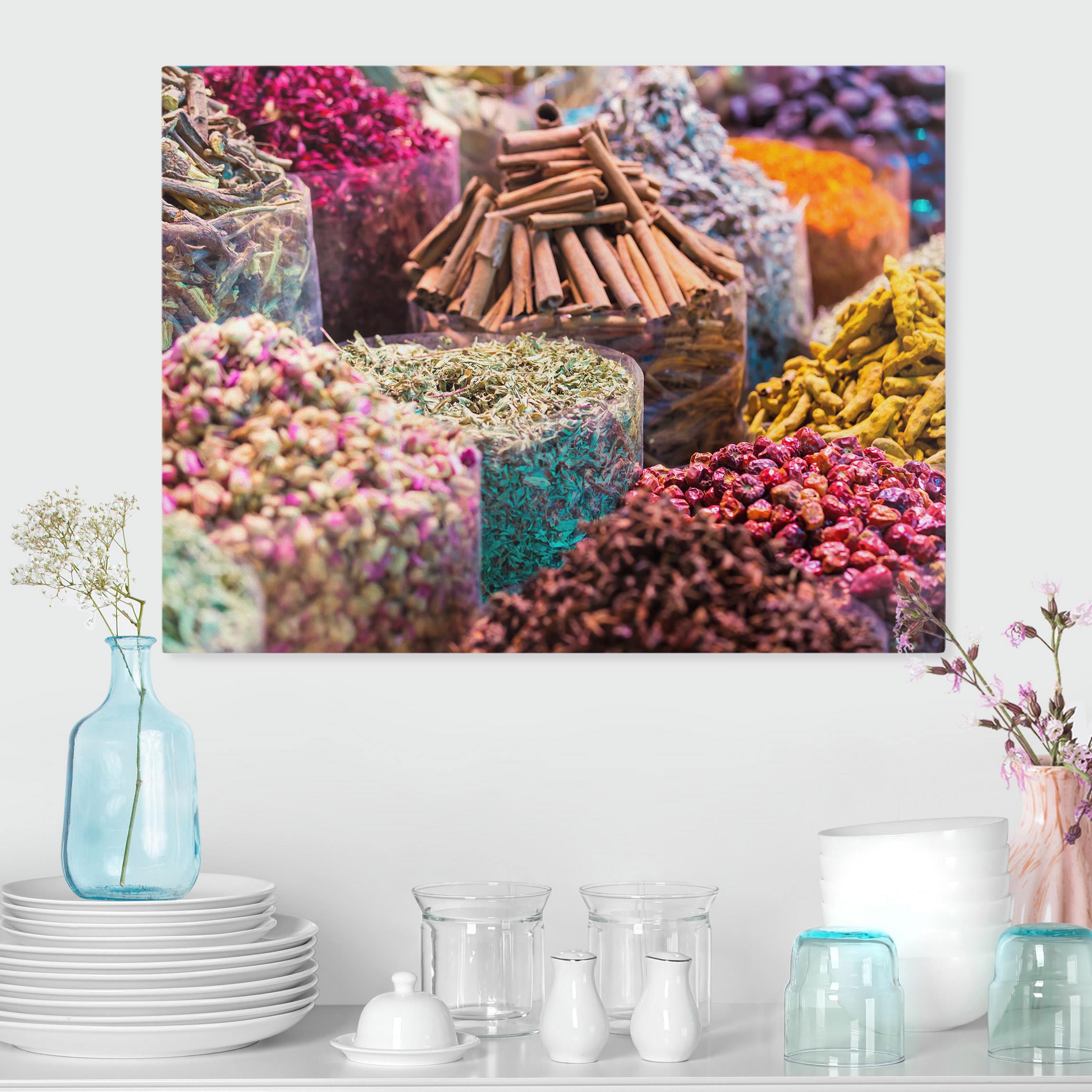 Leinwandbild Farbenfrohe Gewürze