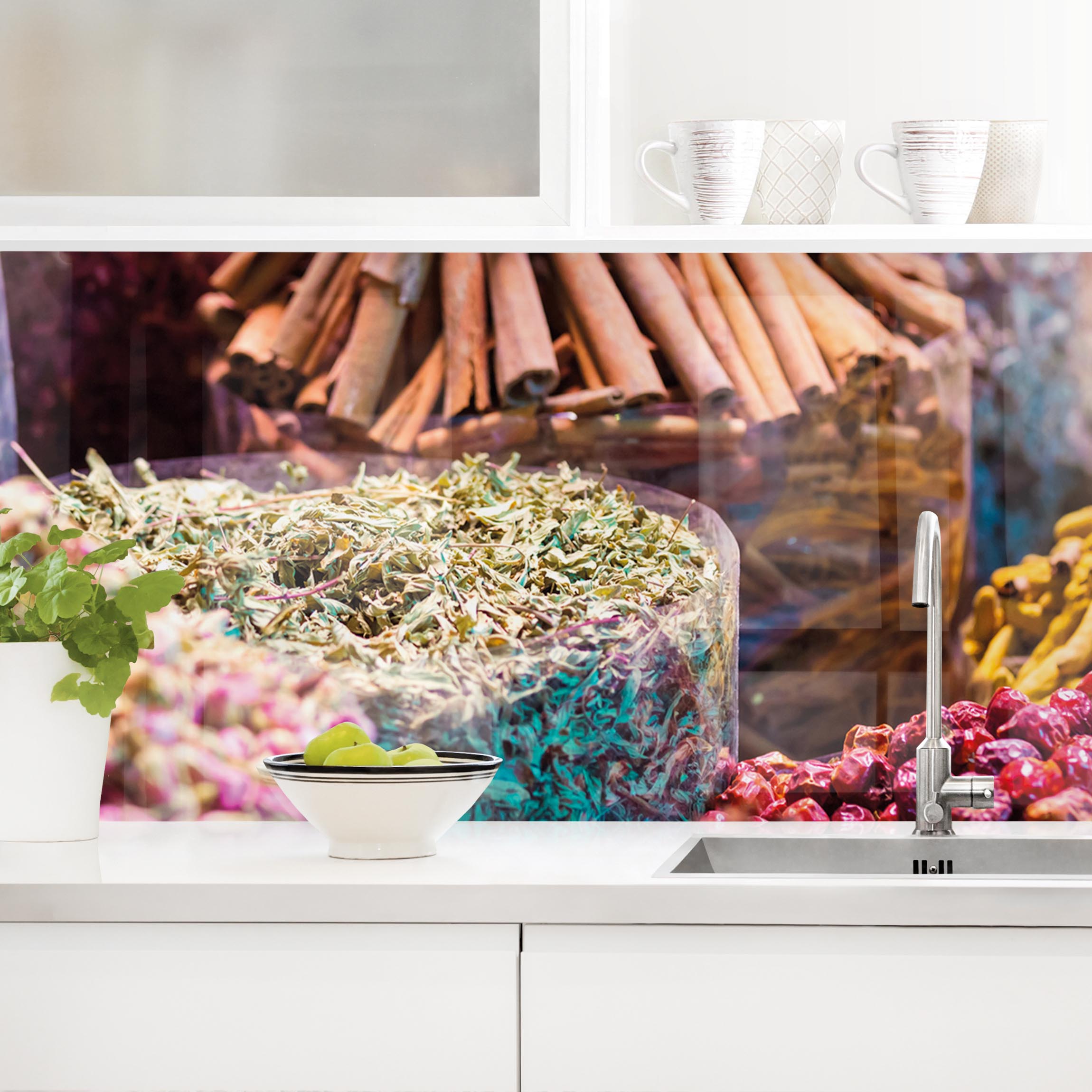 Küchenrückwand Farbenfrohe Gewürze