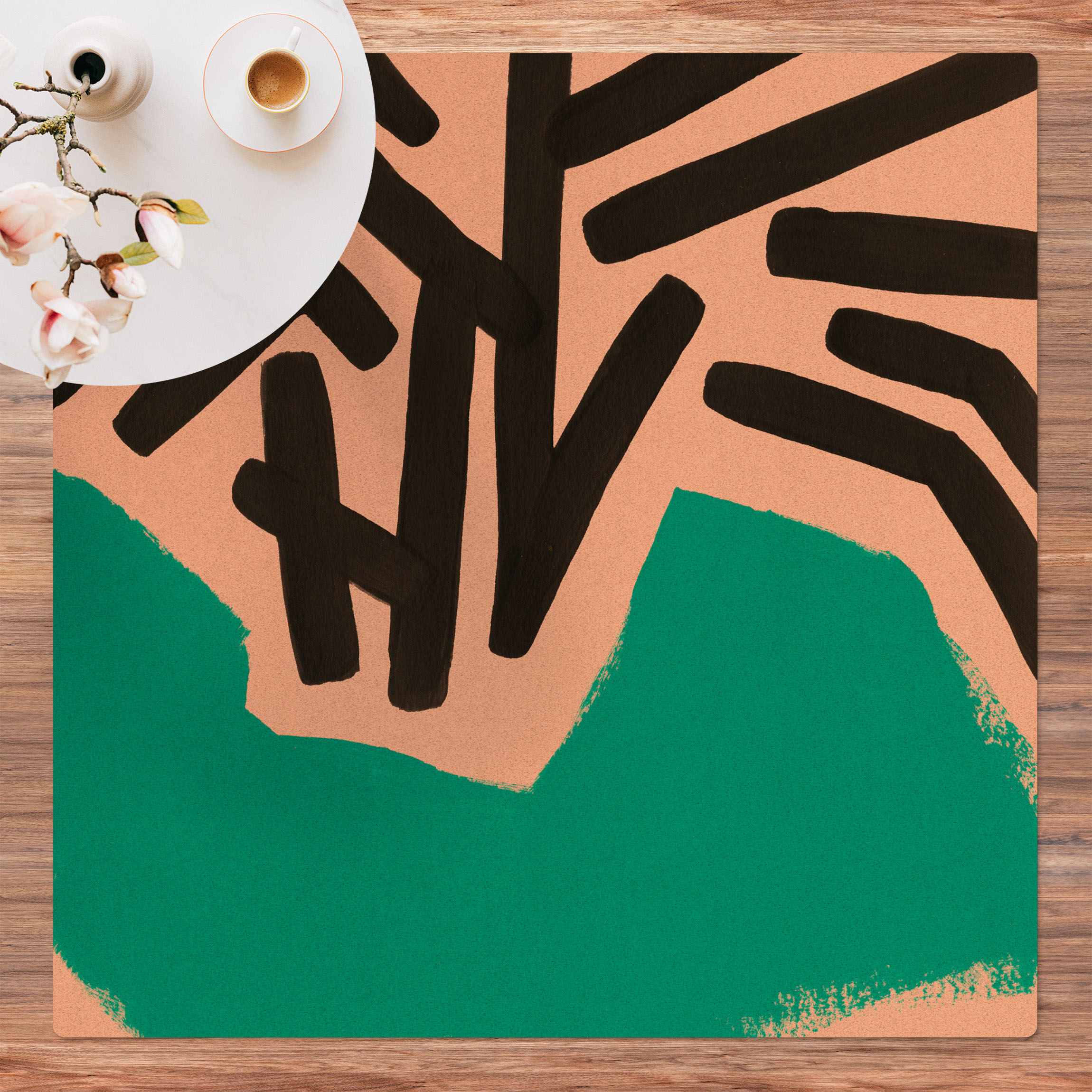 Kork-Teppich Farbenlabyrinth II