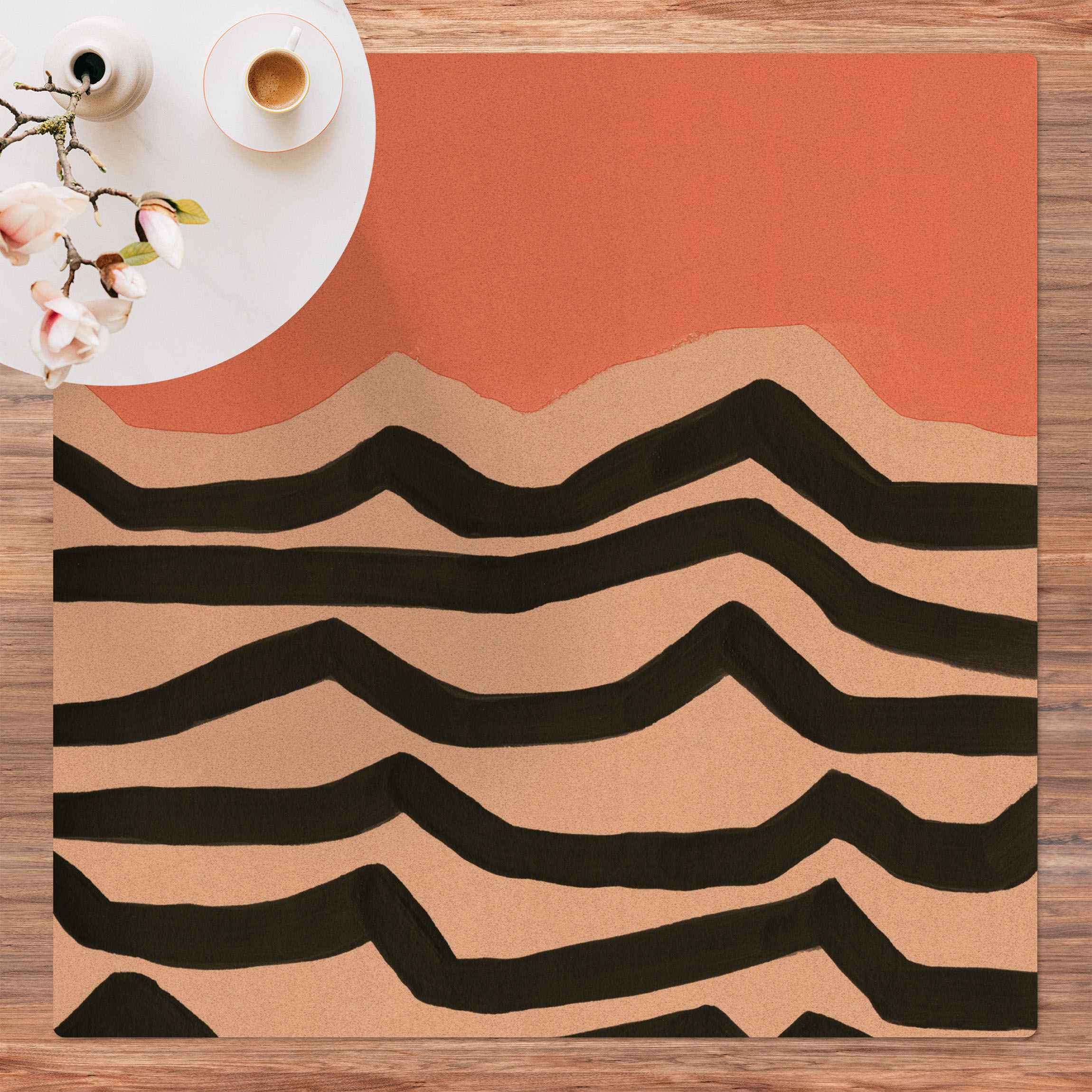 Kork-Teppich Farbenlabyrinth III