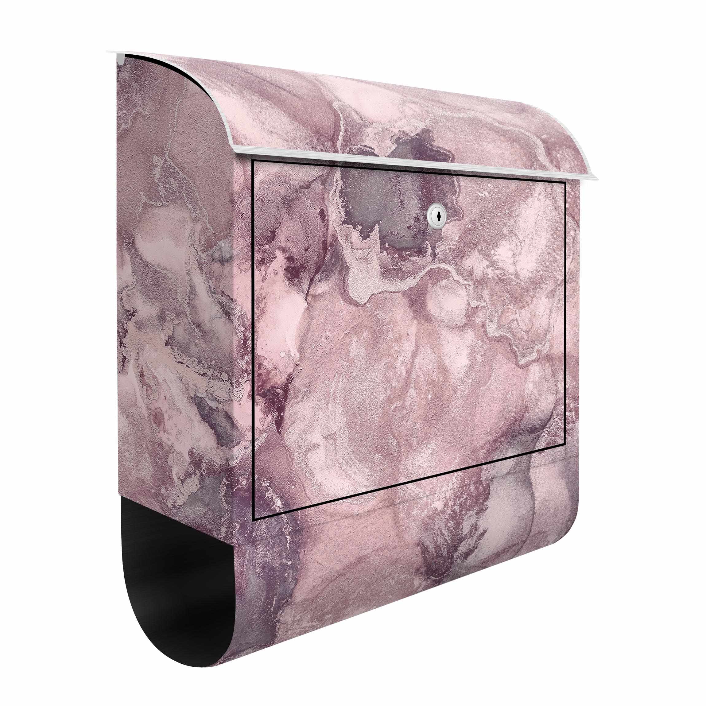 Briefkasten Farbexperimente Marmor Violett