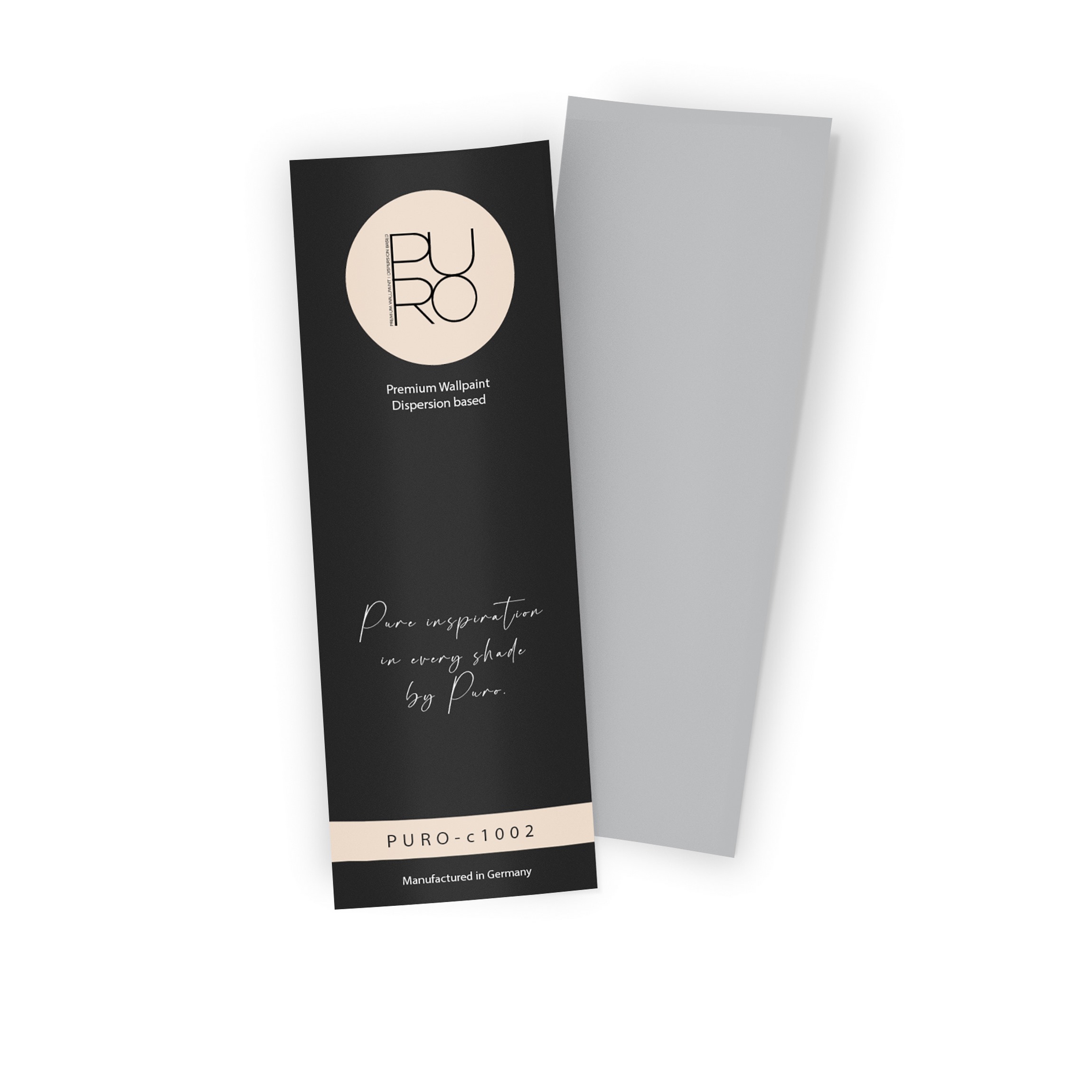 Premium Wandfarbe Echtanstrichmuster - PURO cool grey c1002