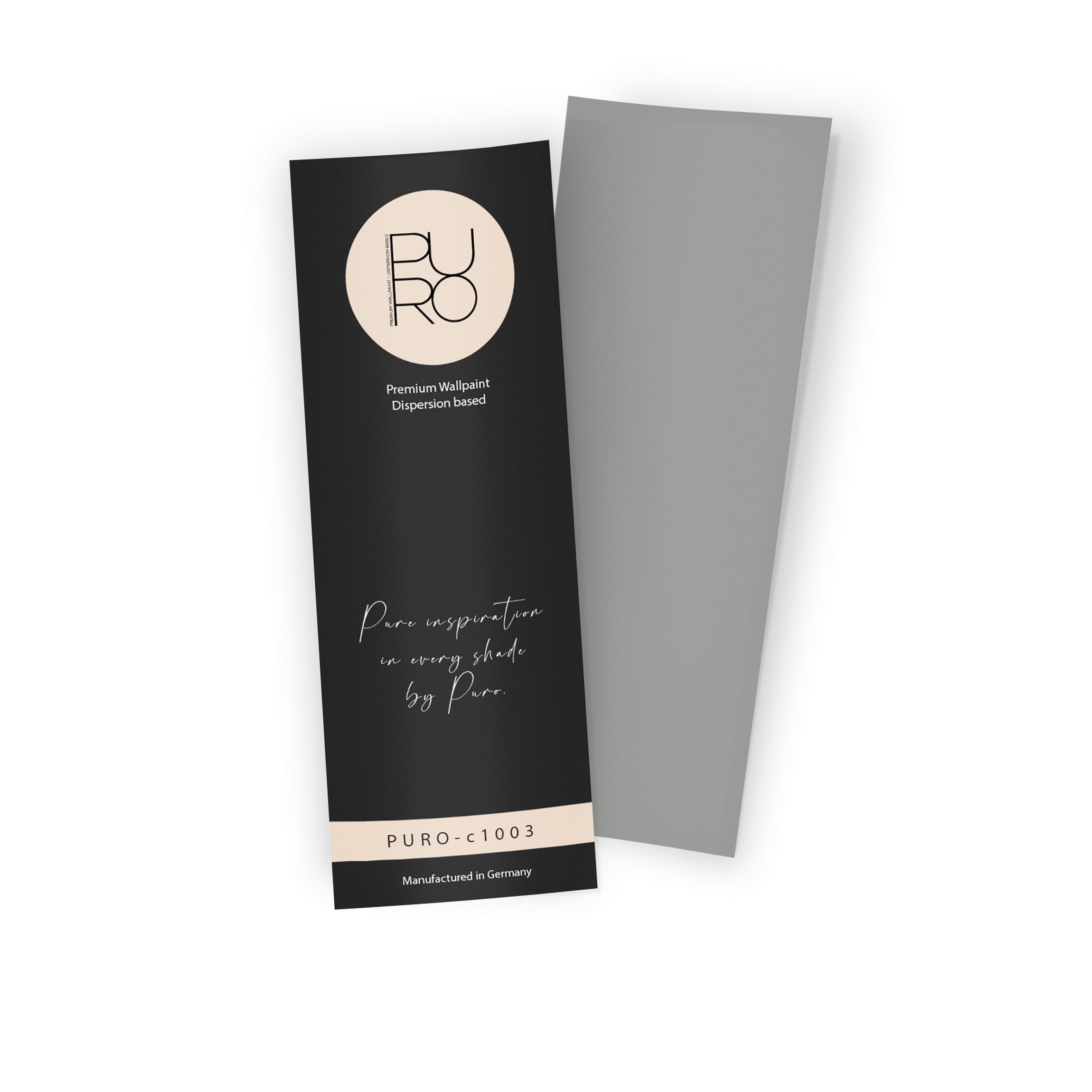 Premium Wandfarbe Echtanstrichmuster - PURO cool grey c1003