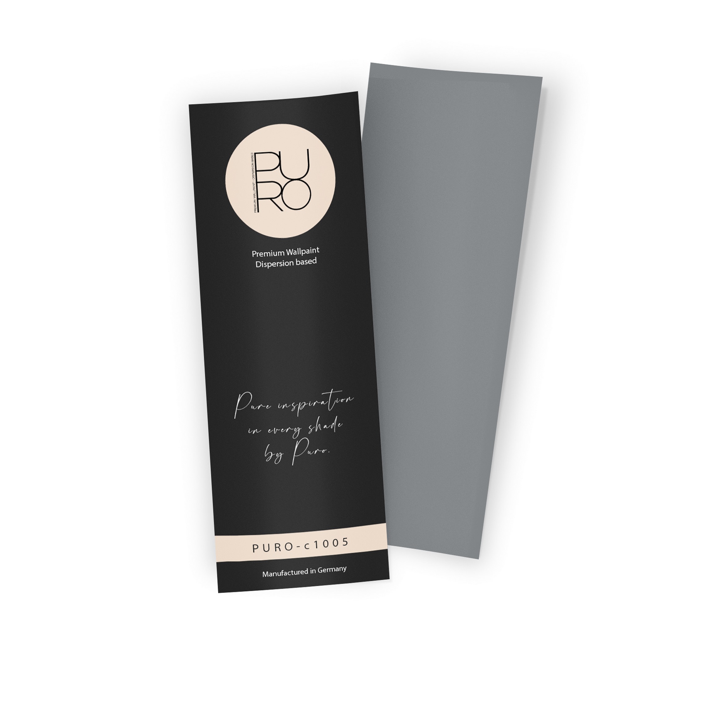 Premium Wandfarbe Echtanstrichmuster - PURO cool grey c1005